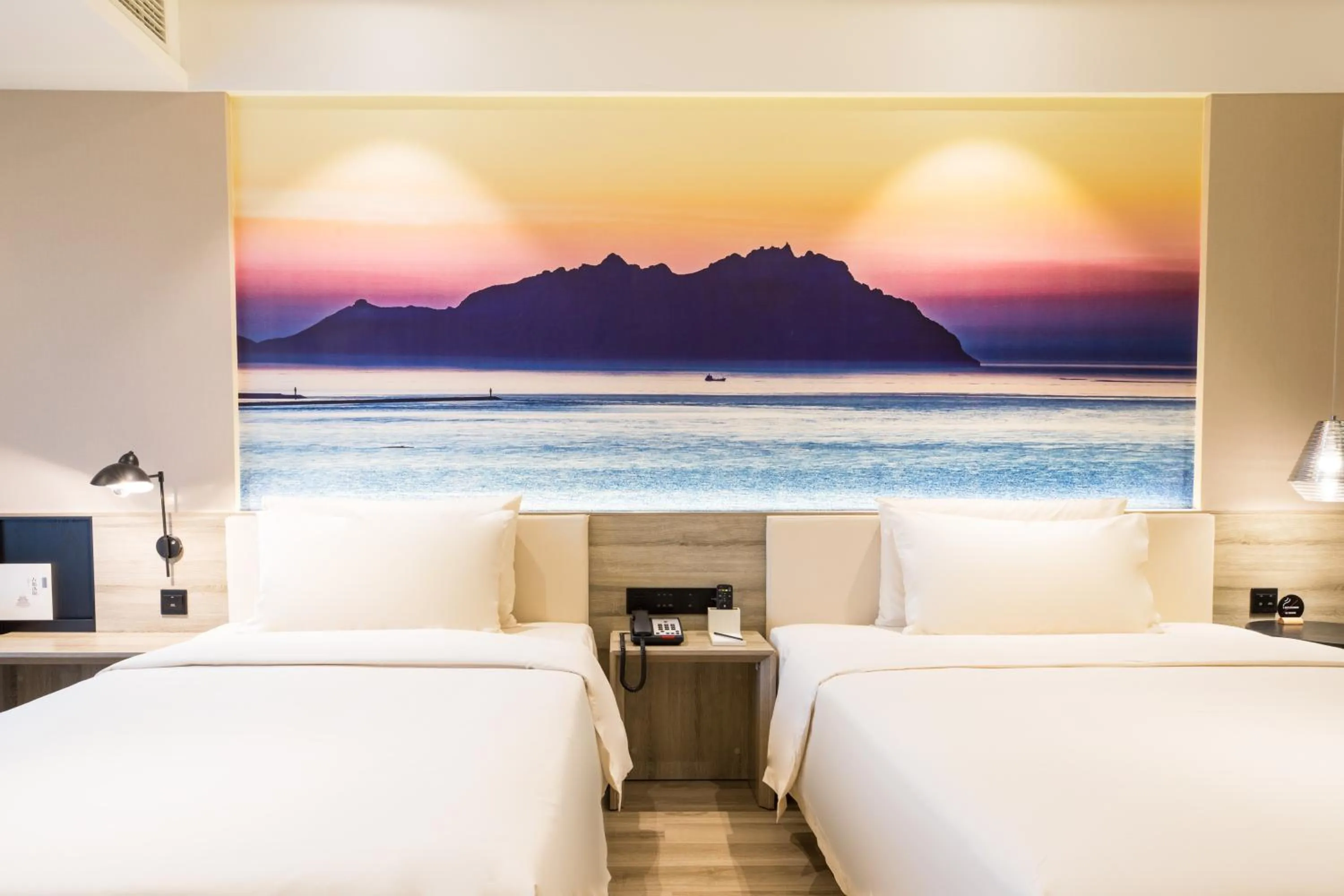 Bed in Atour Hotel Qingdao Airport Chengyang Wanxianghui