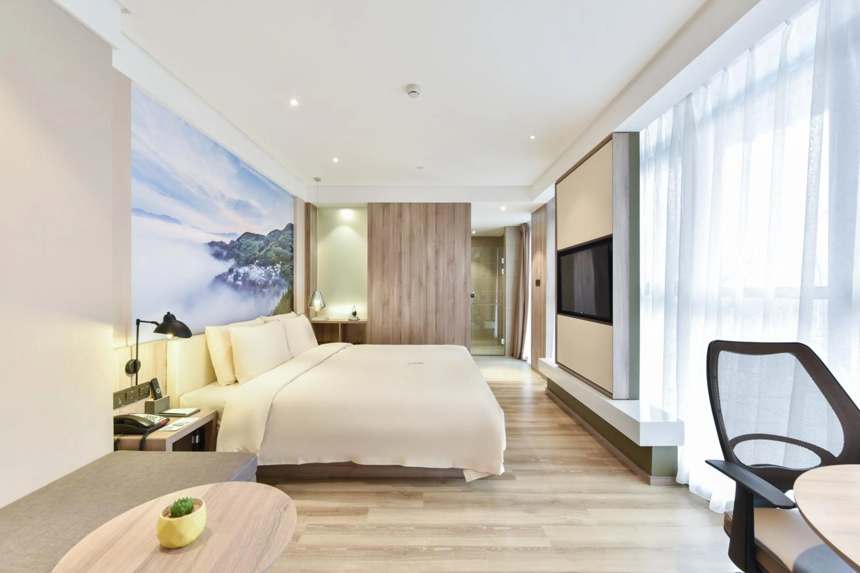 Bed in Atour Hotel Capital Airport Beijing