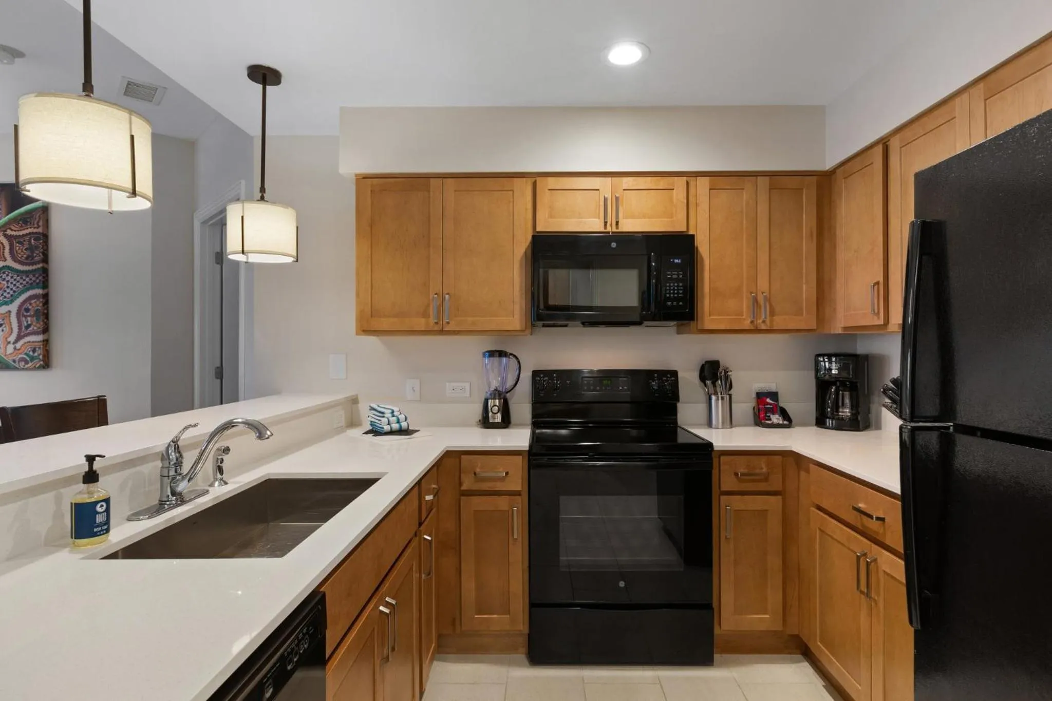 Communal kitchen in Club Wyndham La Cascada