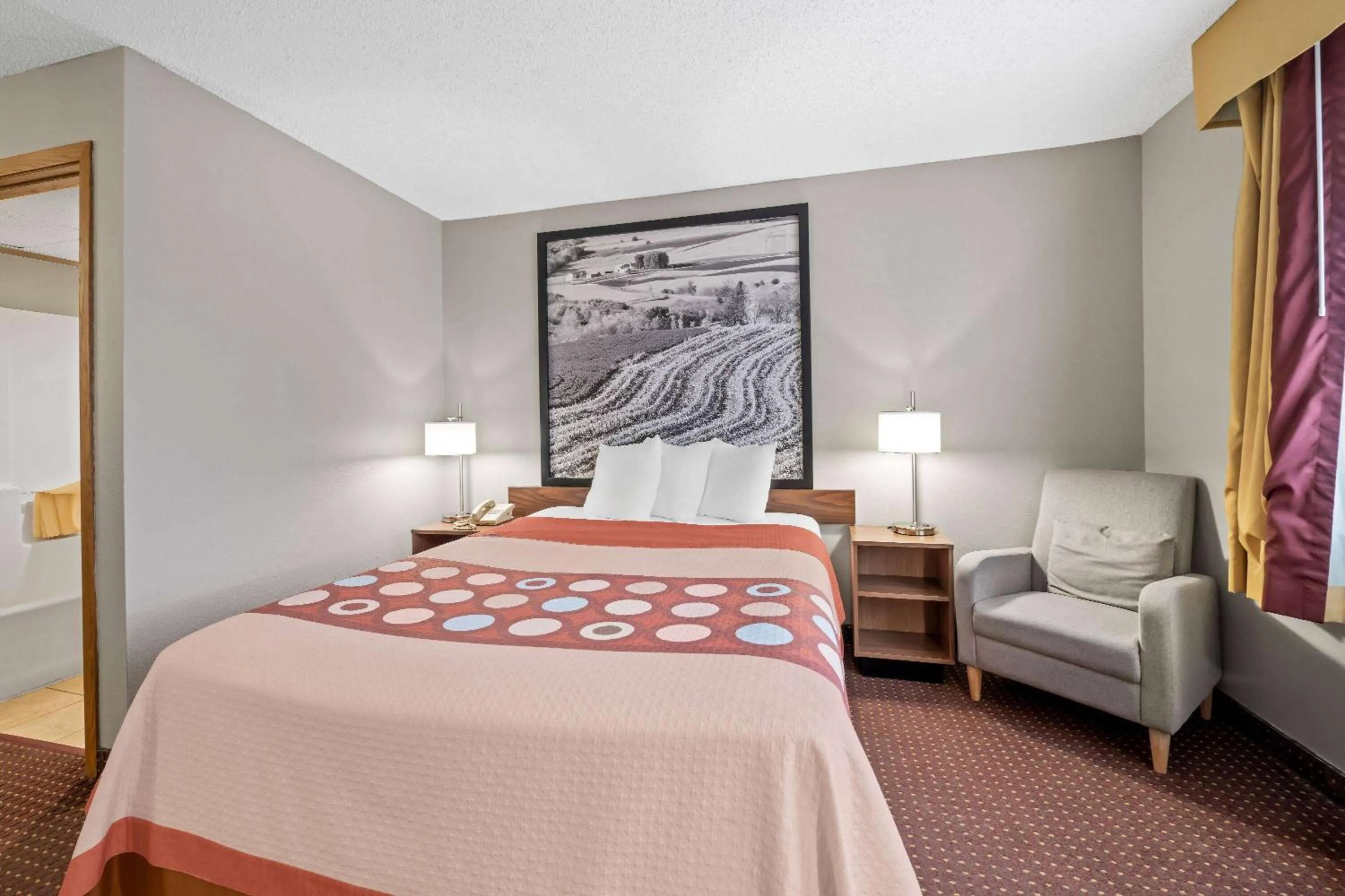 Bed in Super 8 by Wyndham Waverly