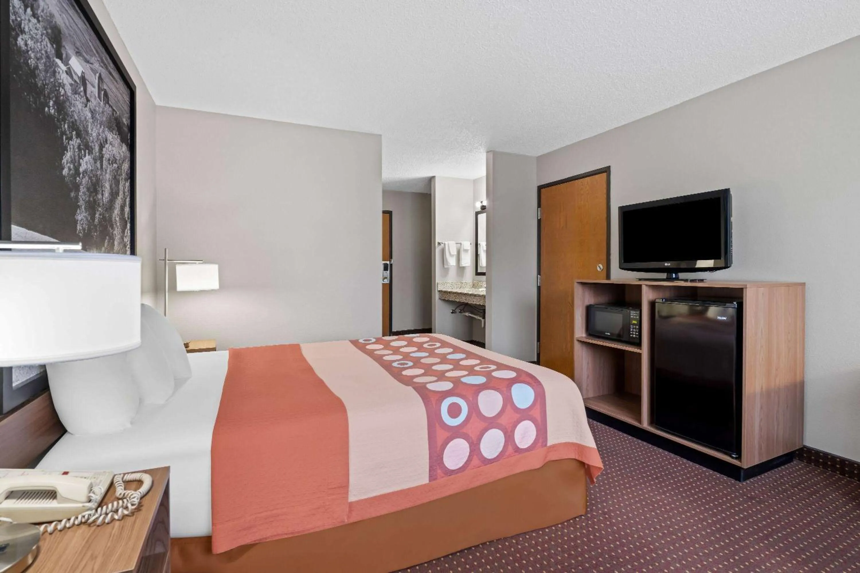 Bed in Super 8 by Wyndham Waverly
