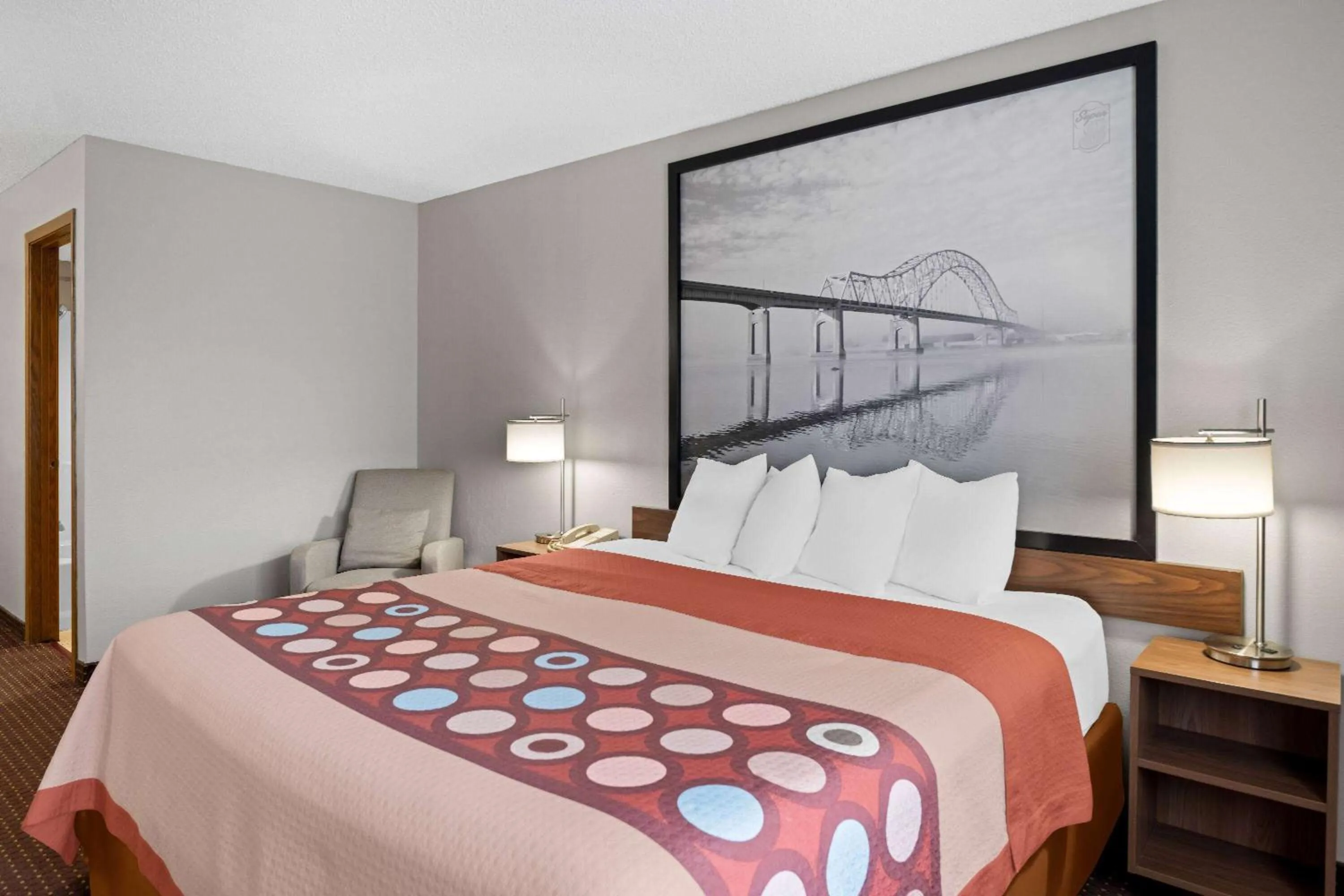 Bed in Super 8 by Wyndham Waverly