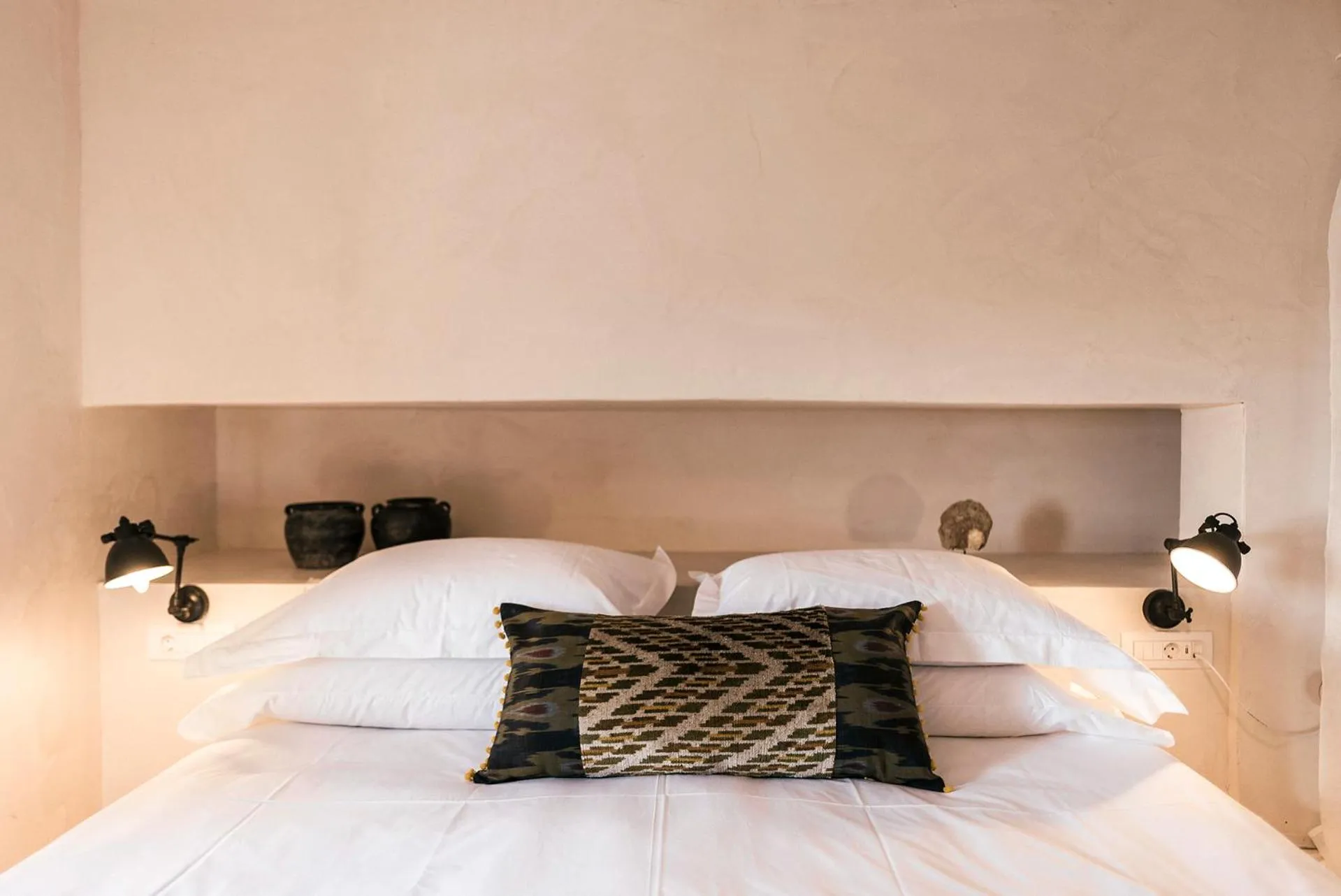 Bed in Casita Casita Lindos - Adults Only