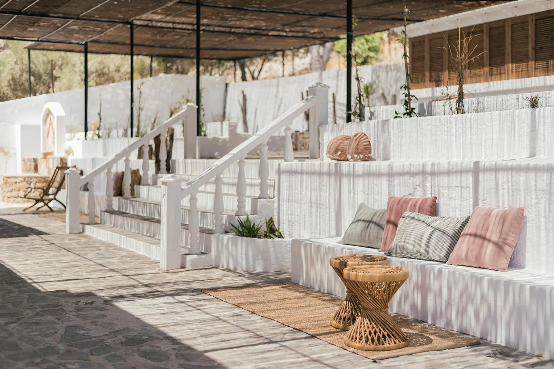 Patio in Casita Casita Lindos - Adults Only