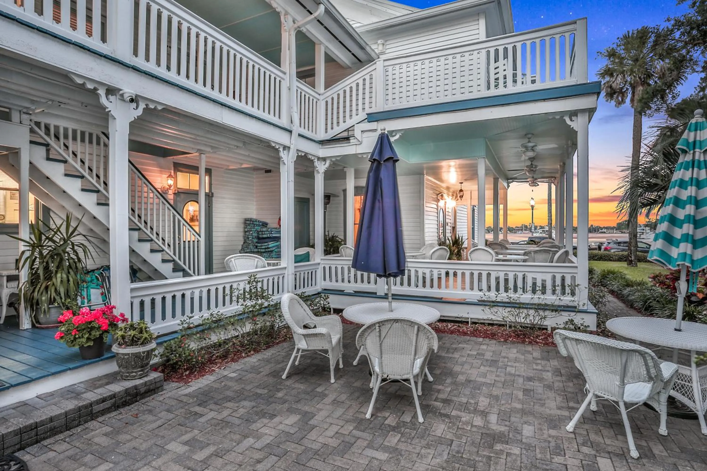 Patio in Bayfront Westcott House Bed & Breakfast
