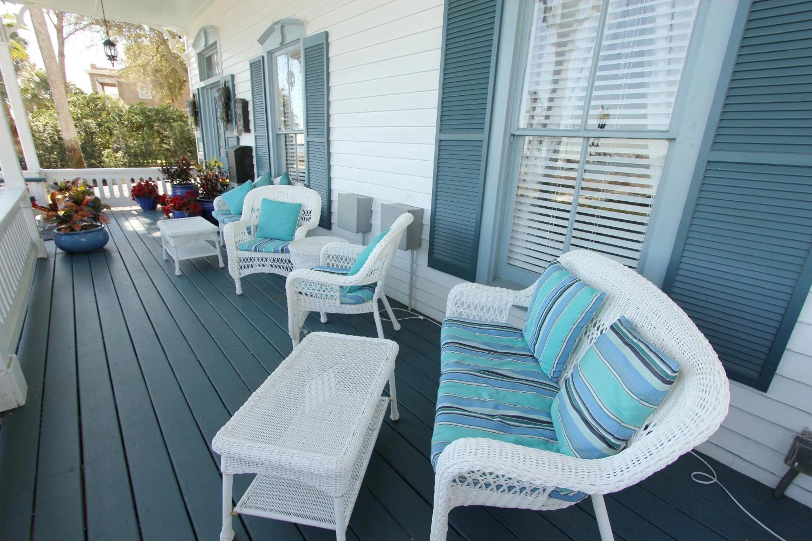Patio in Bayfront Westcott House Bed & Breakfast
