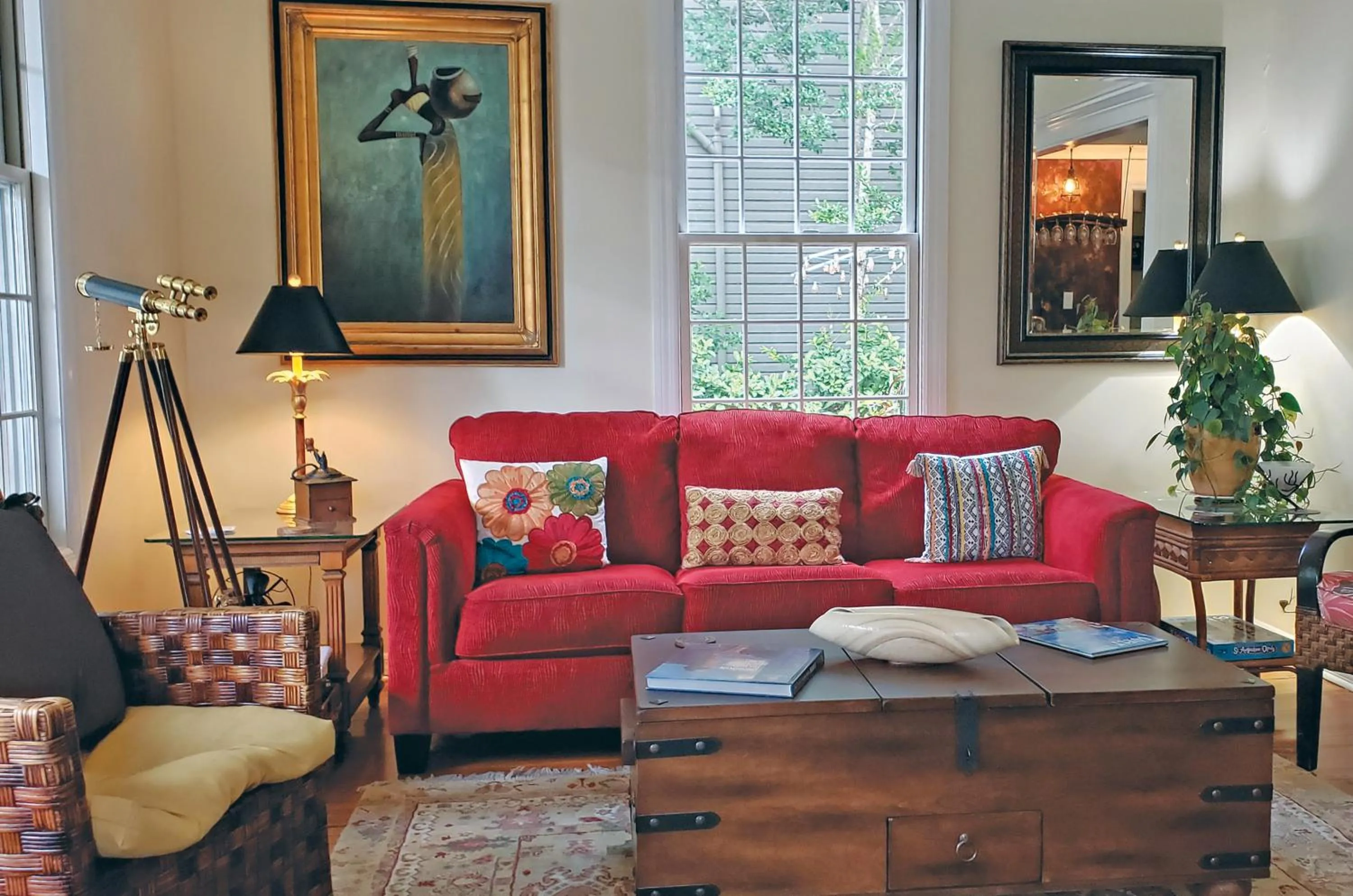 Living room in At Journey's End