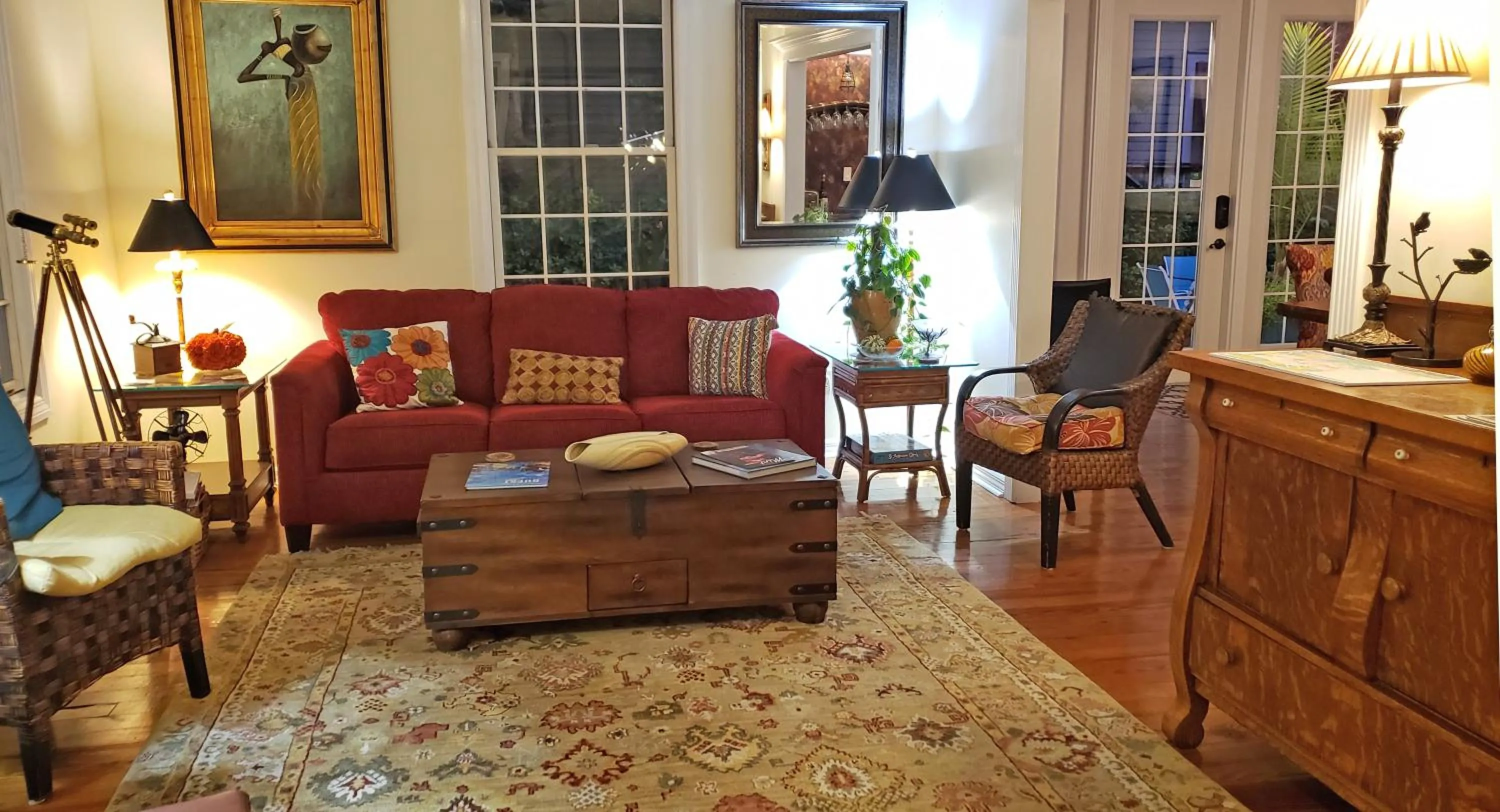 Living room in At Journey's End