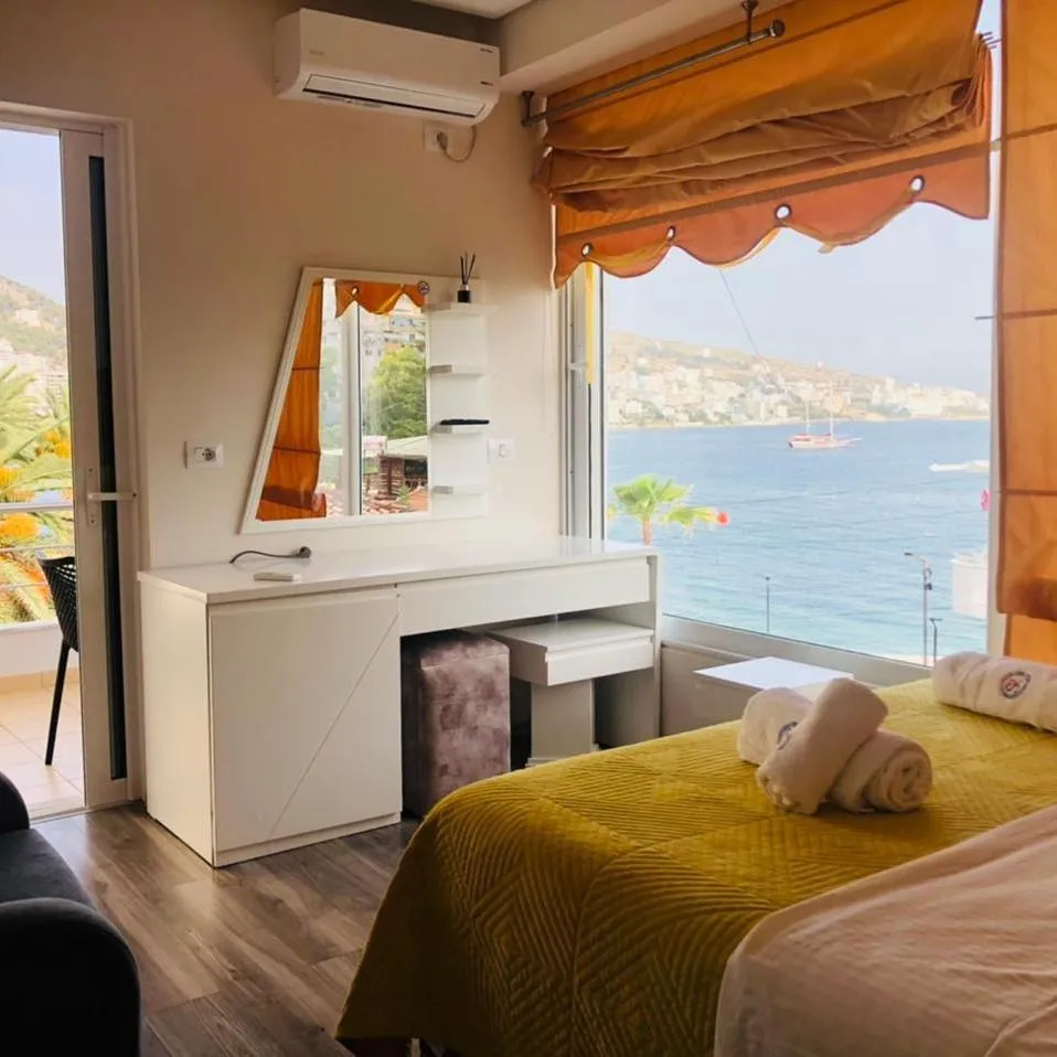 Bed in Hotel Ramo Saranda