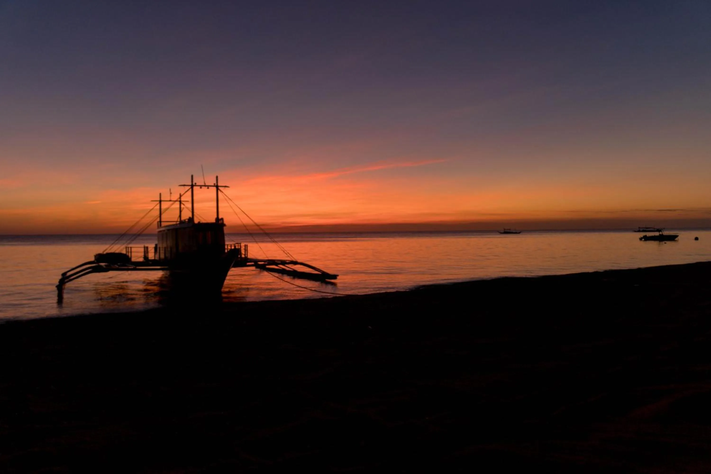 Sea view in Lanas Beach Resort Carabao Island
