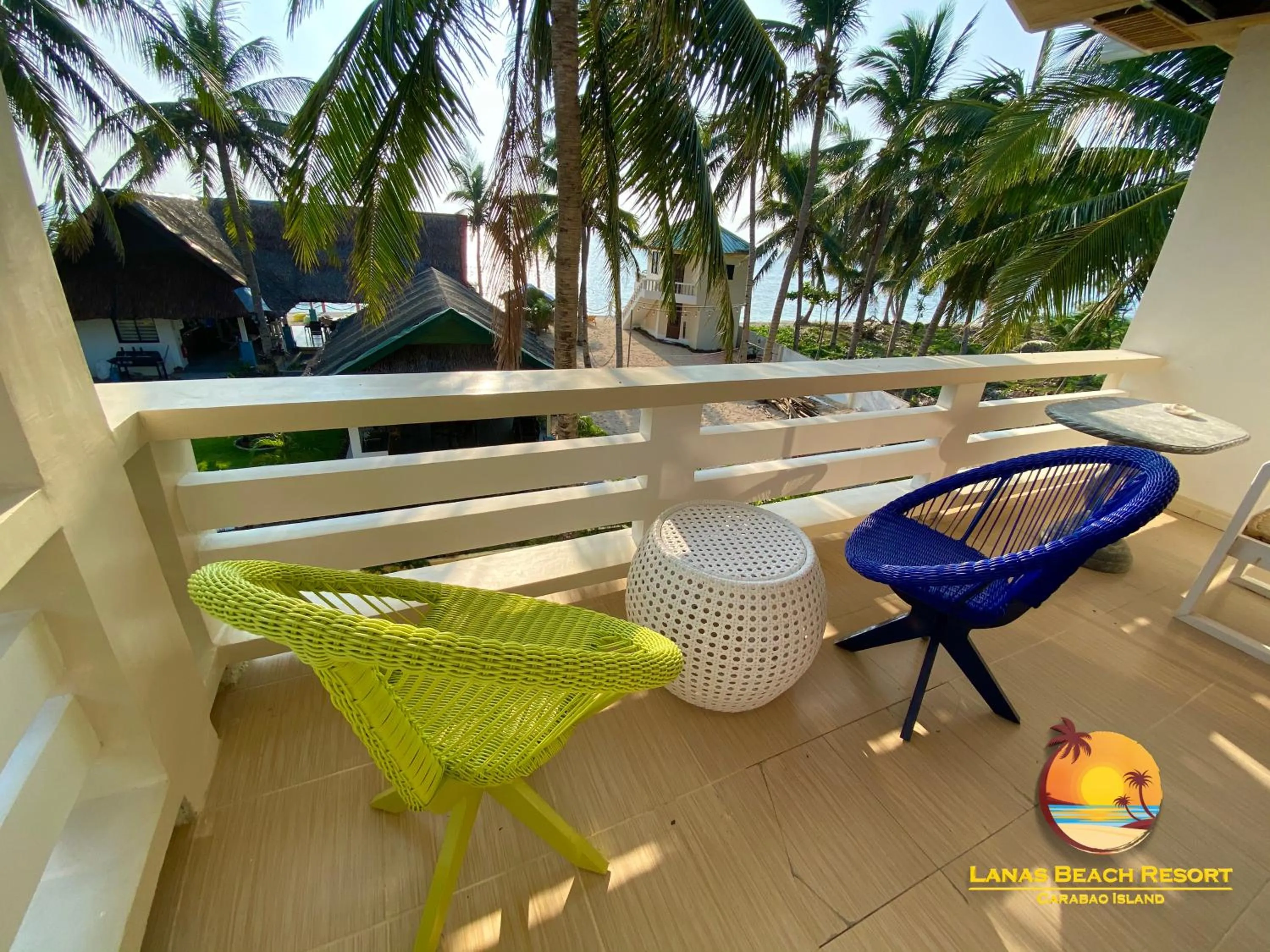 Balcony/Terrace in Lanas Beach Resort Carabao Island
