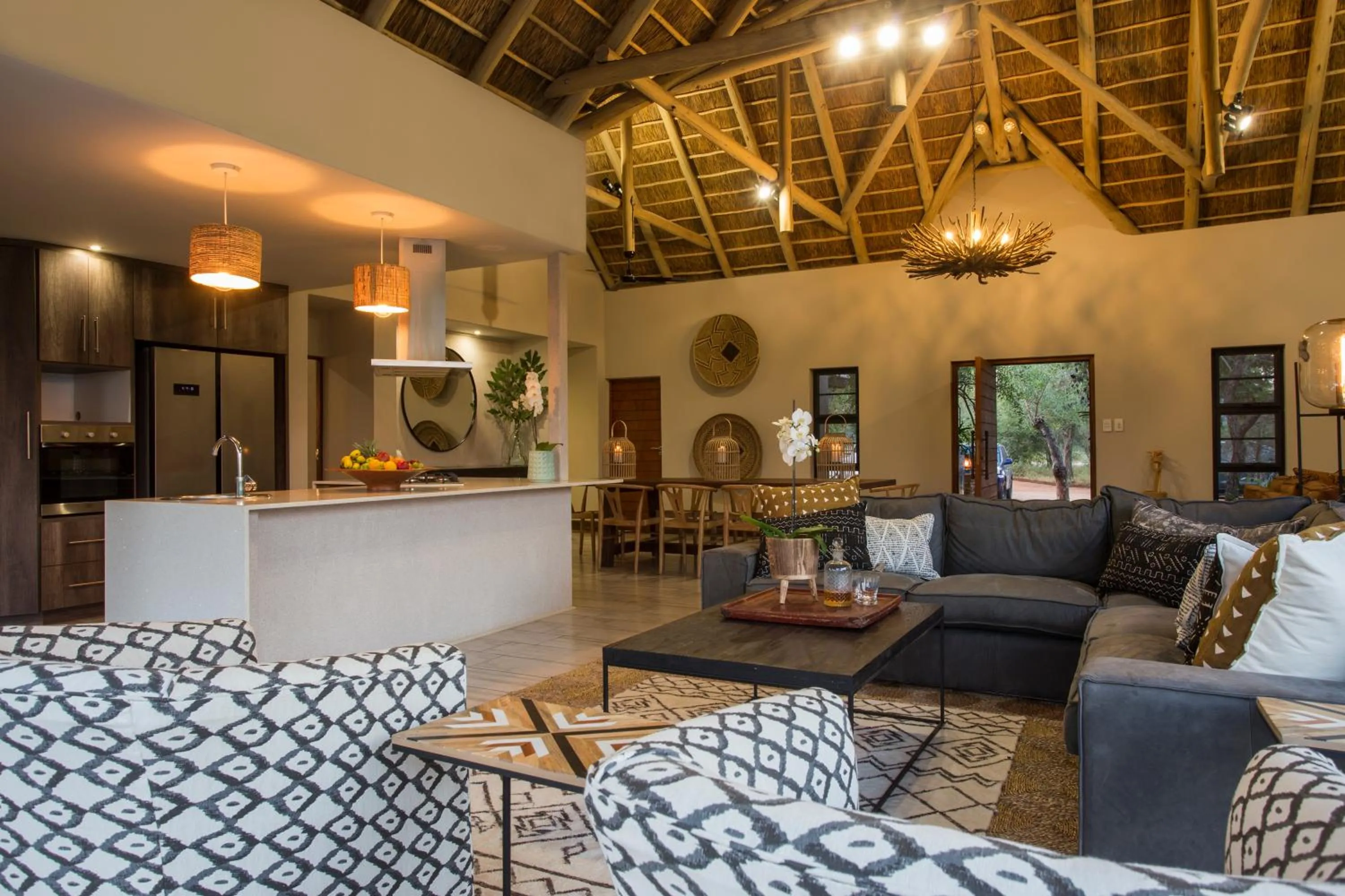 Living room in Moya Safari Villa