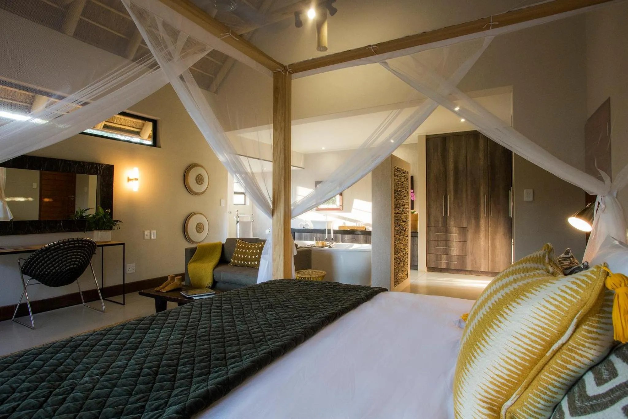 Bed in Moya Safari Villa