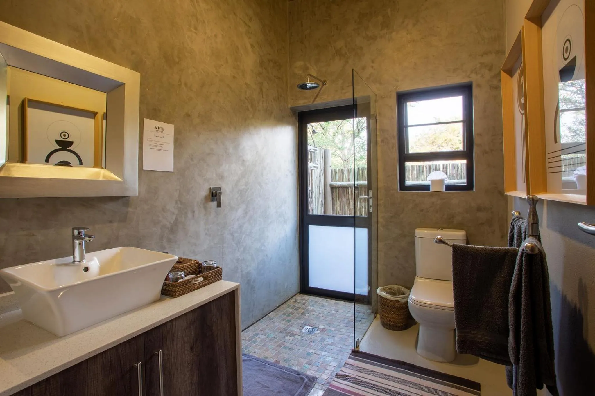 Shower in Moya Safari Villa