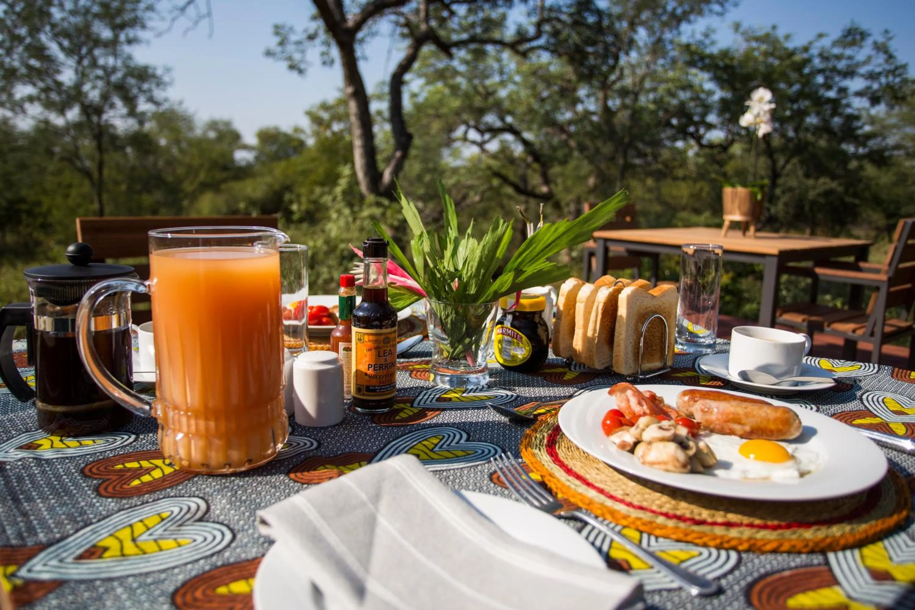 Food and drinks in Moya Safari Villa
