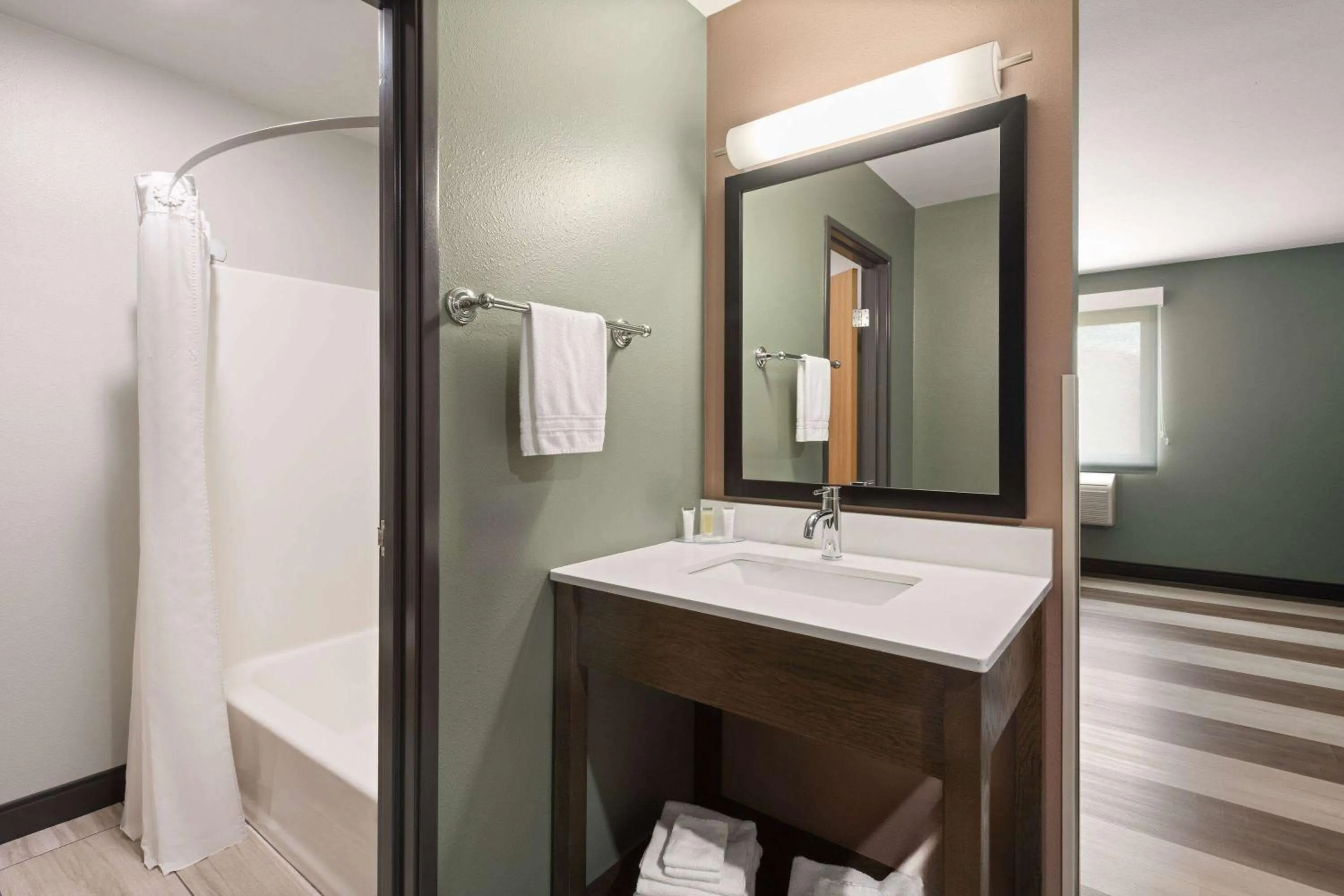 Bathroom in Super 8 by Wyndham Big Timber