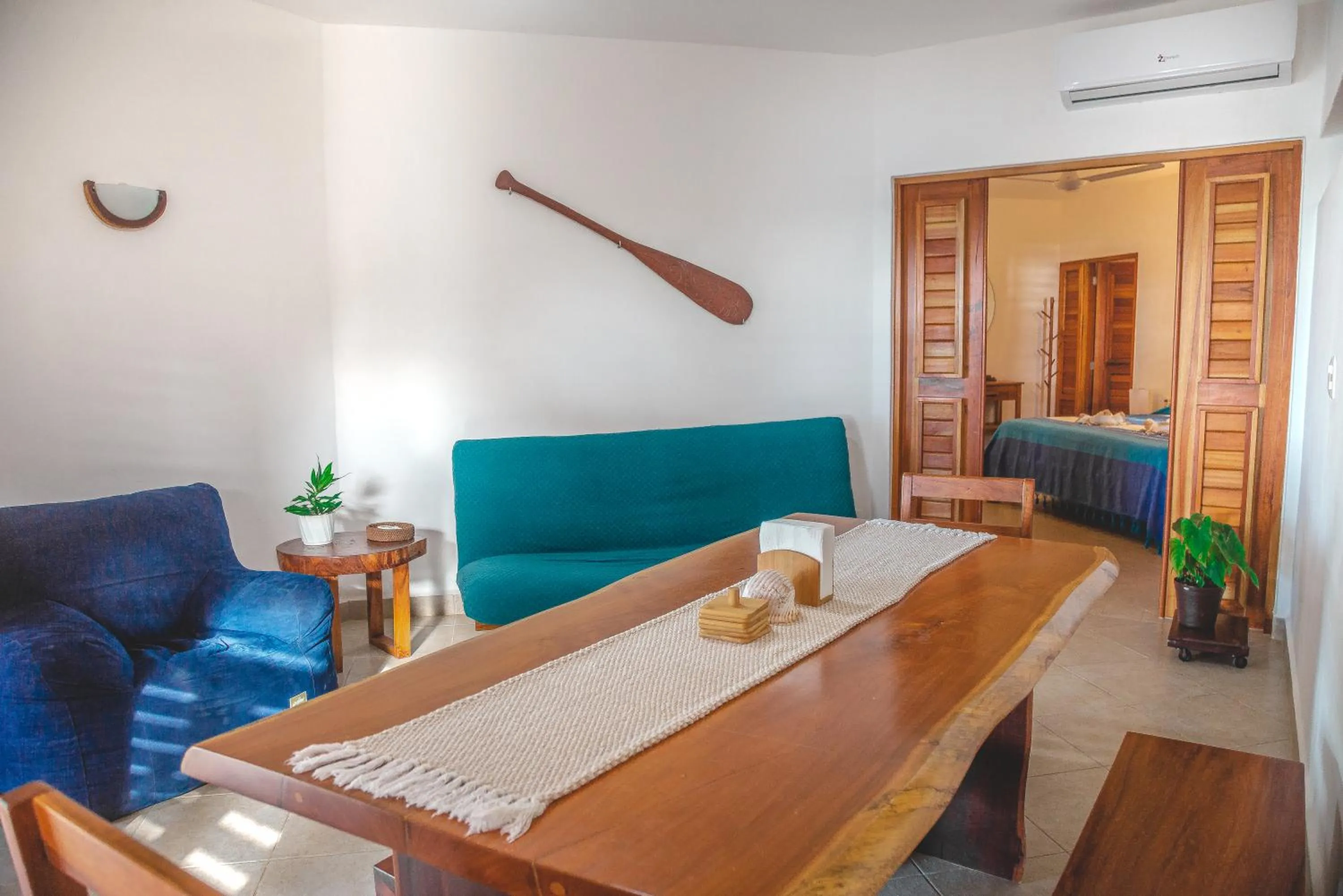 Bed in Casa Colibrí Tankah