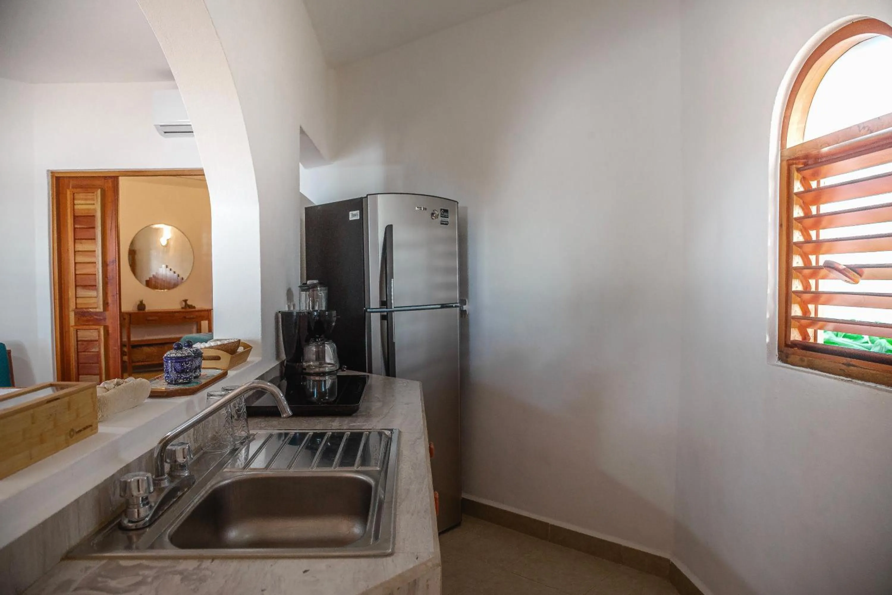 Kitchen or kitchenette in Casa Colibrí Tankah