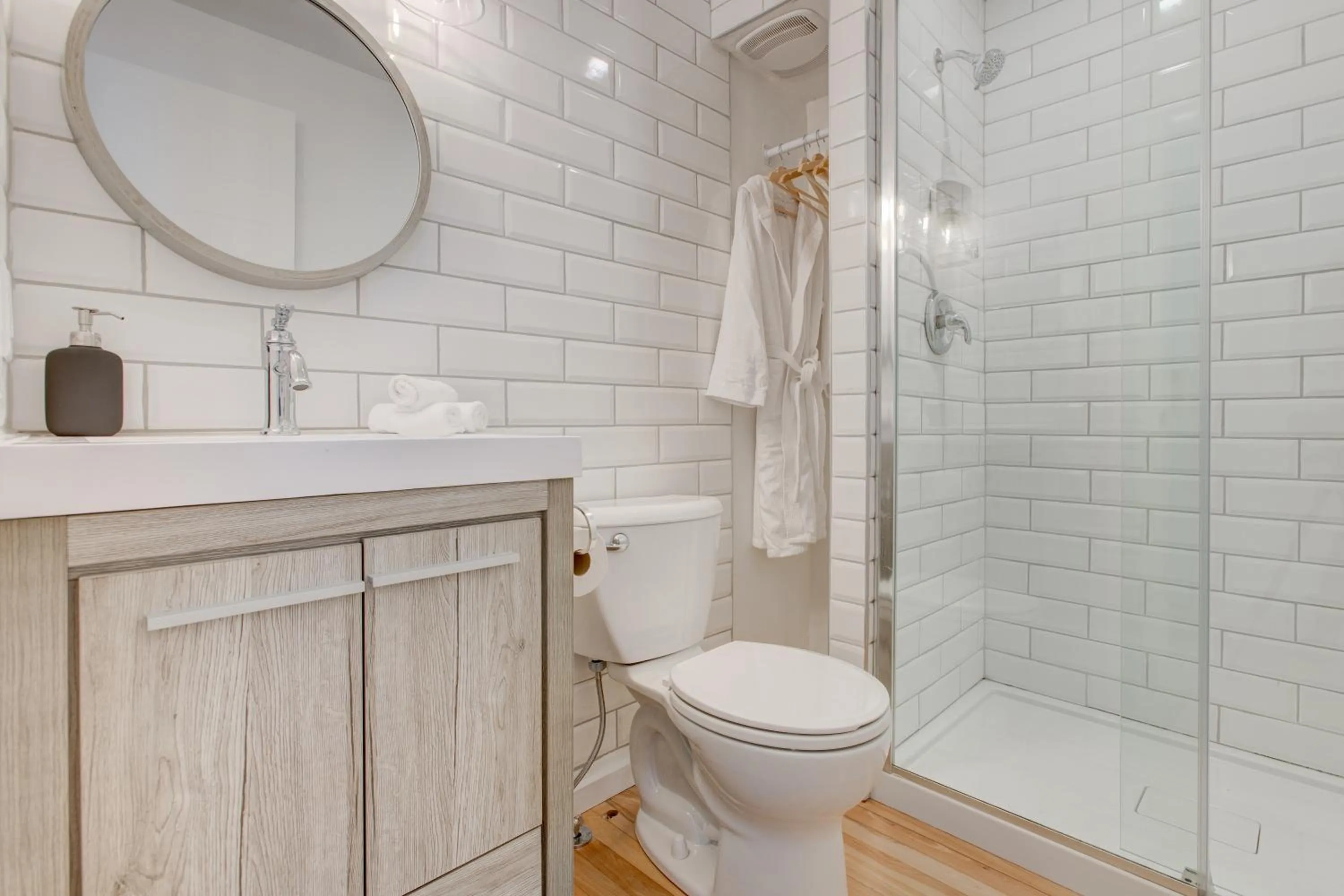 Shower in Auberge Handfield et Spa