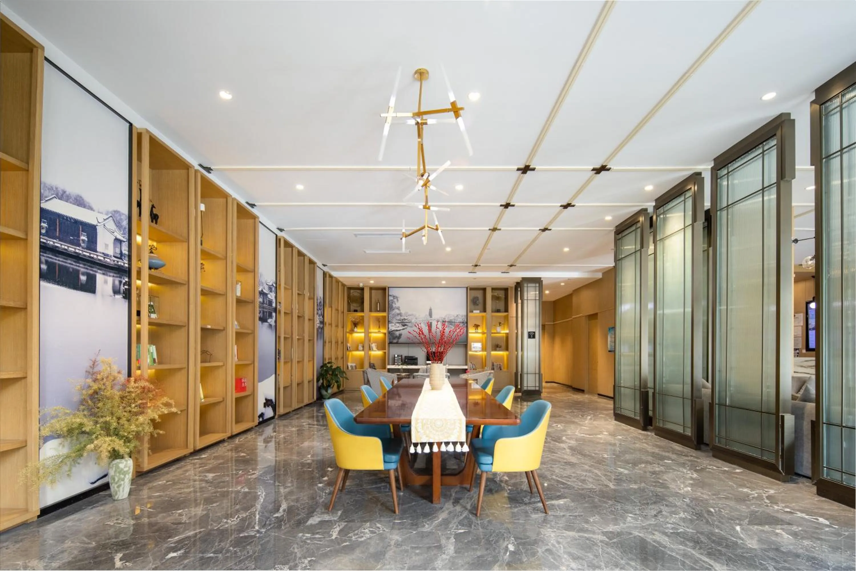 Seating area in Atour Hotel Changzhou Dinosaur Park