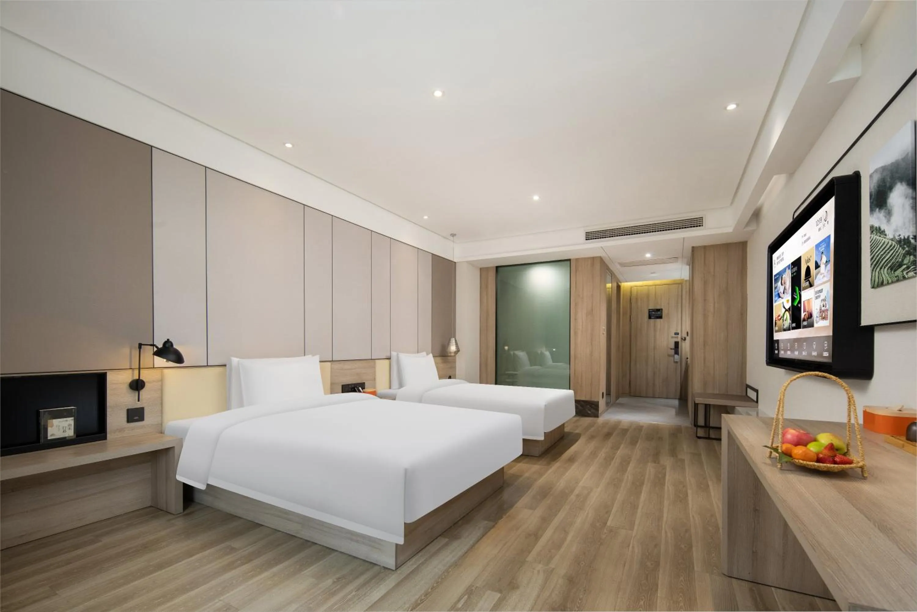 Photo of the whole room, Bed in Atour Hotel Changzhou Dinosaur Park