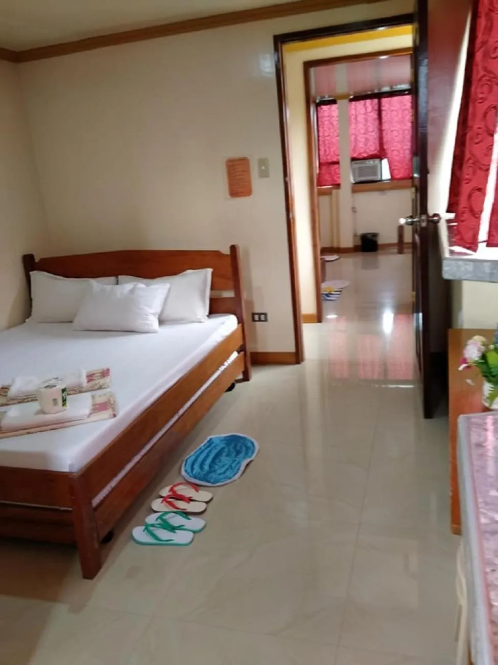 Bed in D'MESA Seacretlodge and Restaurant