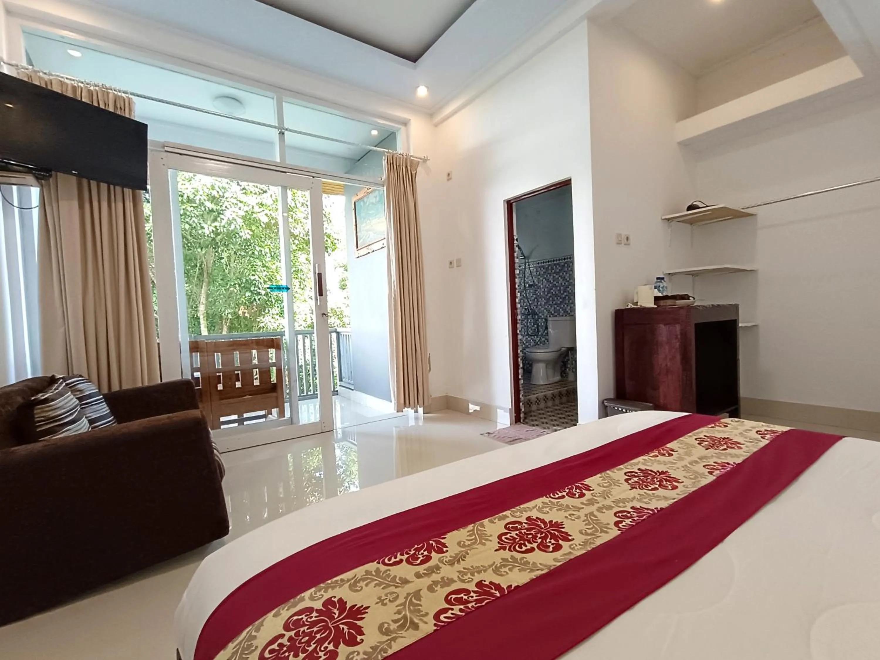 Bed in La Montaña Bali & Spa