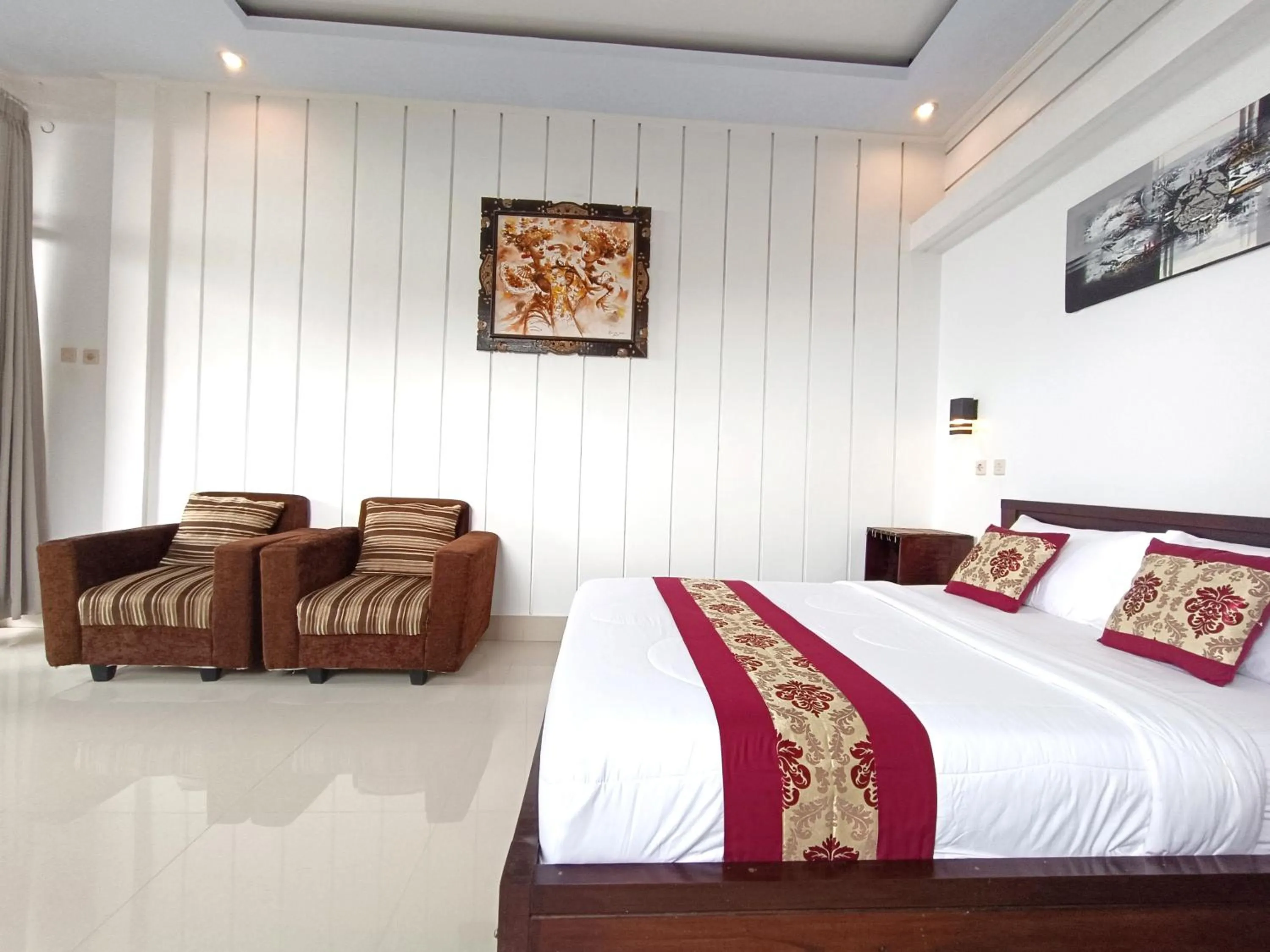 Bed in La Montaña Bali & Spa