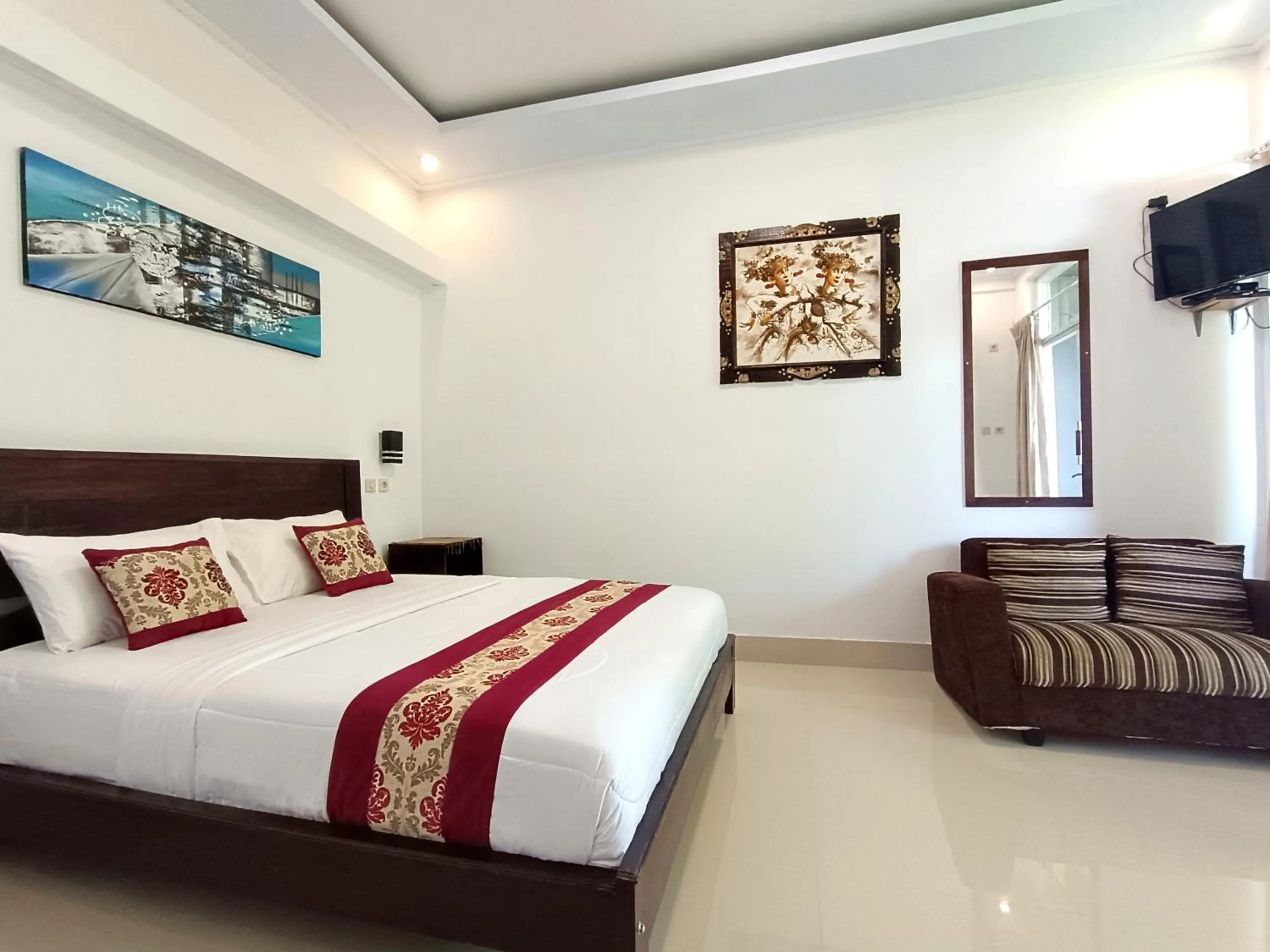 Bed in La Montaña Bali & Spa