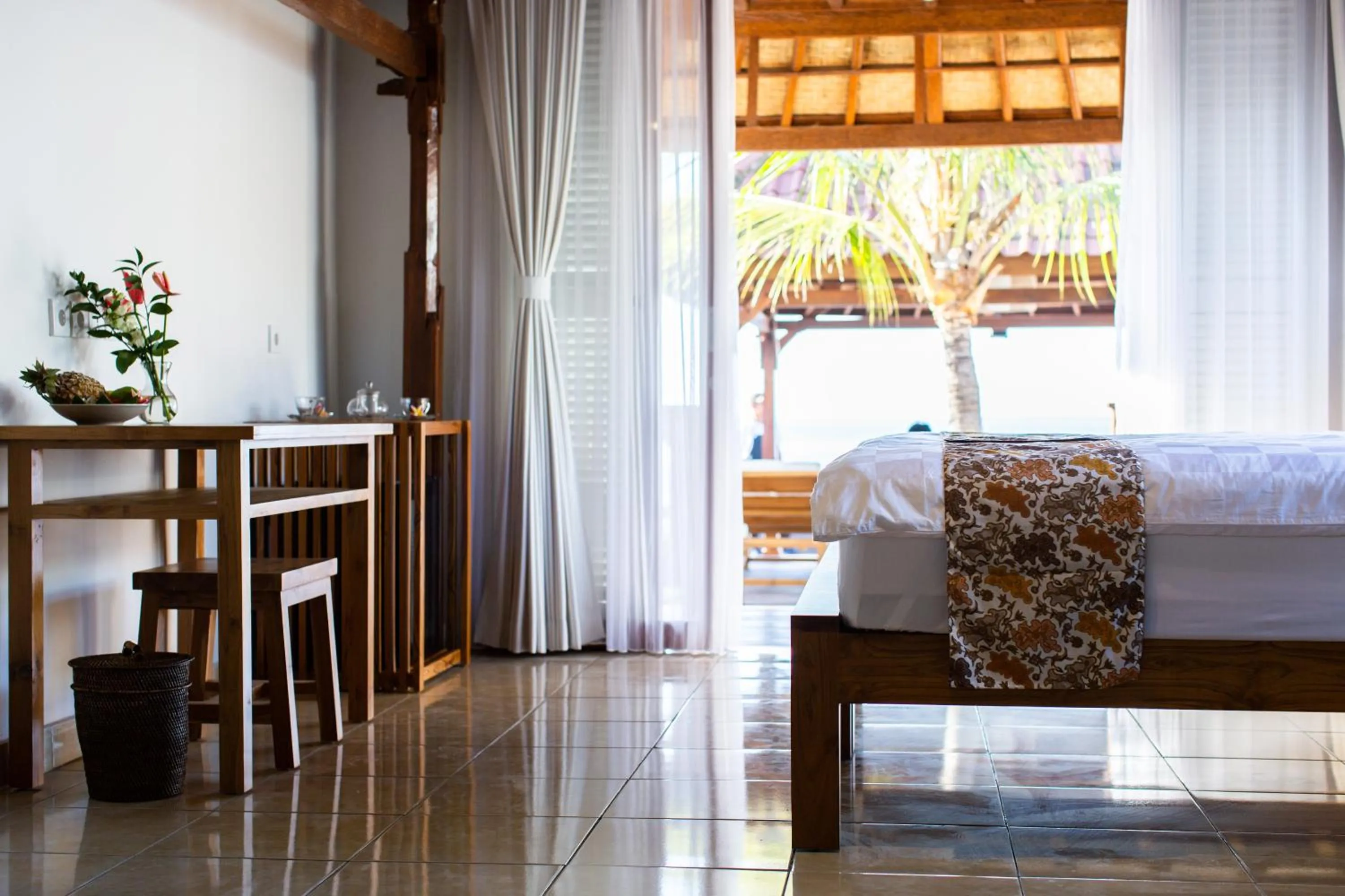 Bedroom, Bed in Nalika Beach Resort - Adults Only