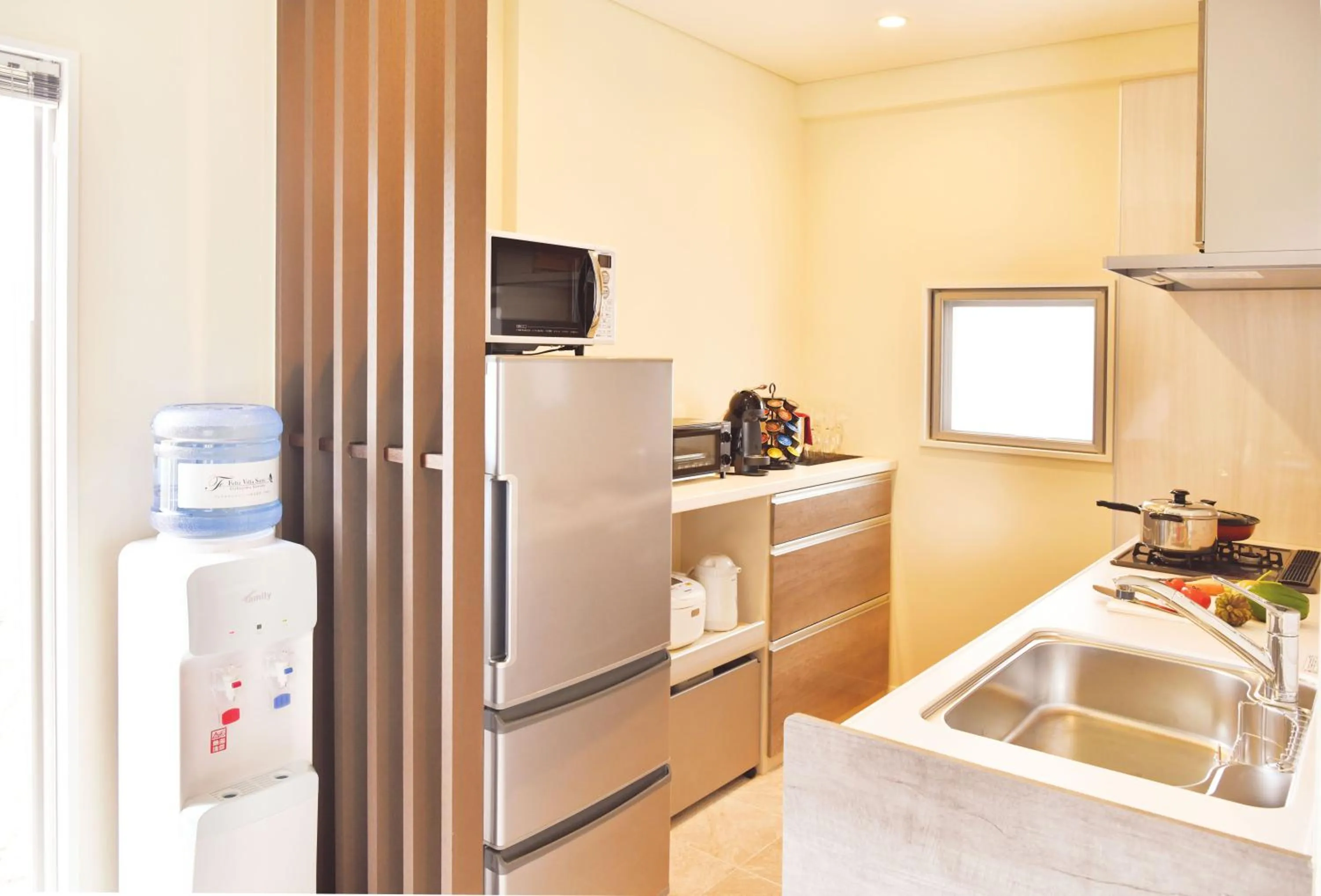 Coffee/tea facilities in Feliz Villa Suite Irabujima Sawada