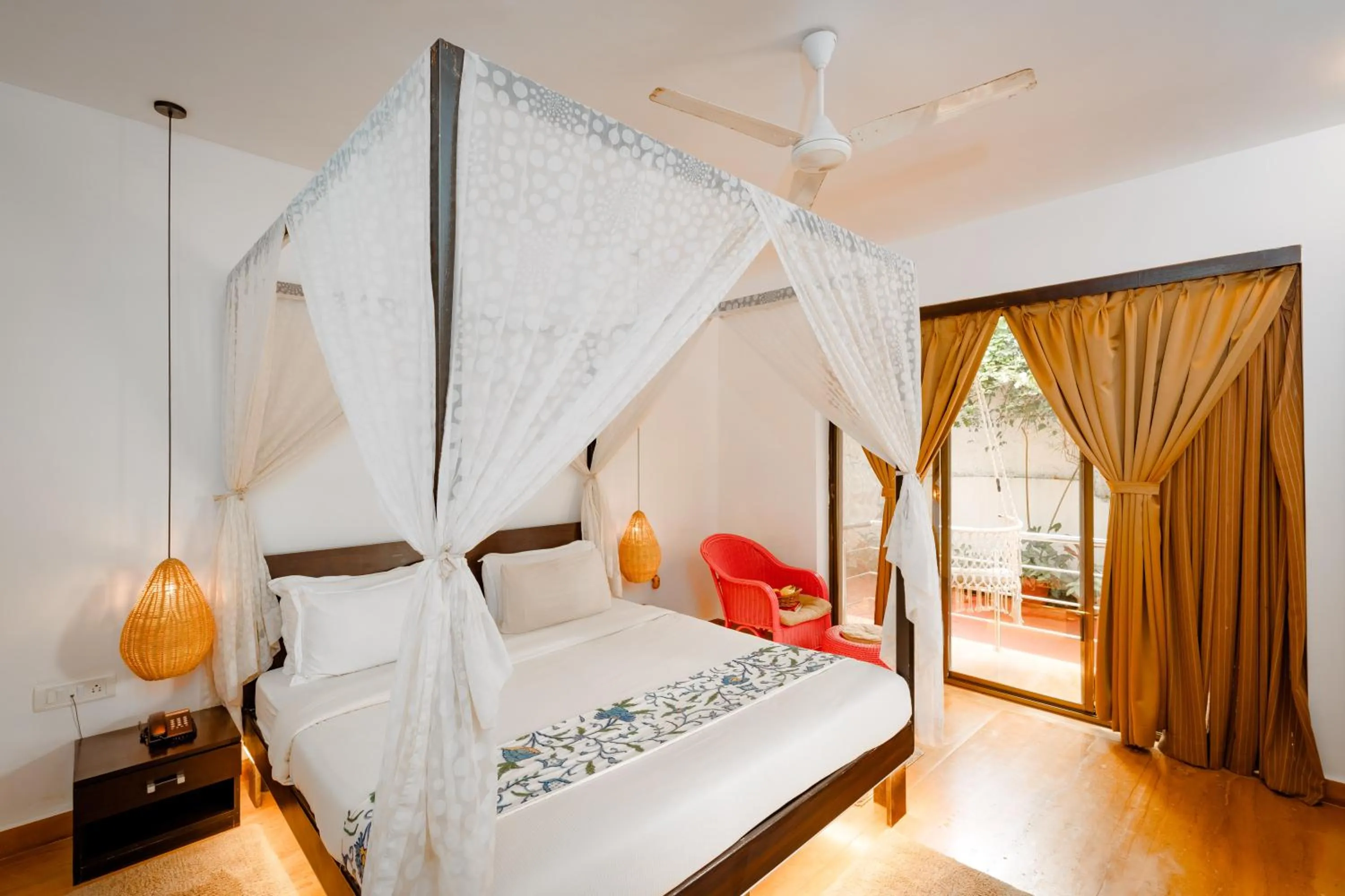 Bedroom, Bed in Verandah - A Beautiful Story, Near Anjuna Beach