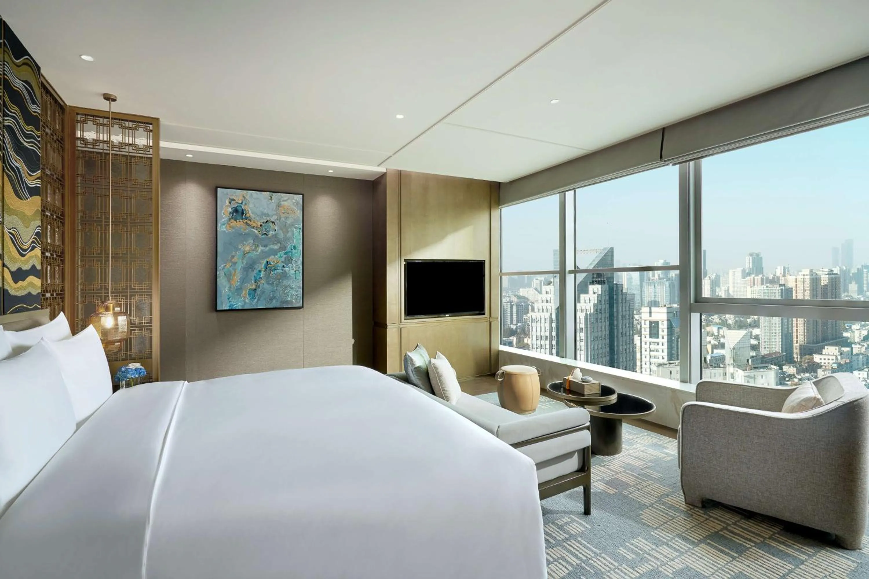 Bedroom, Bed in Kempinski Hotel Nanjing