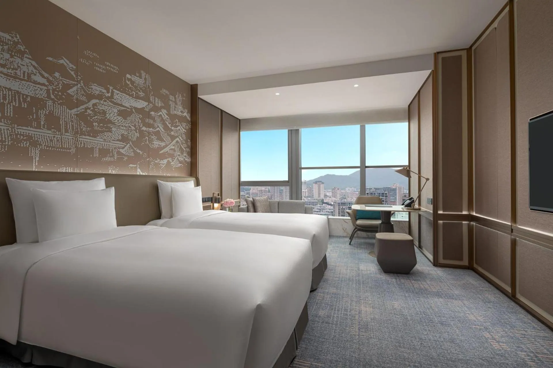 Bedroom, Bed in Kempinski Hotel Nanjing