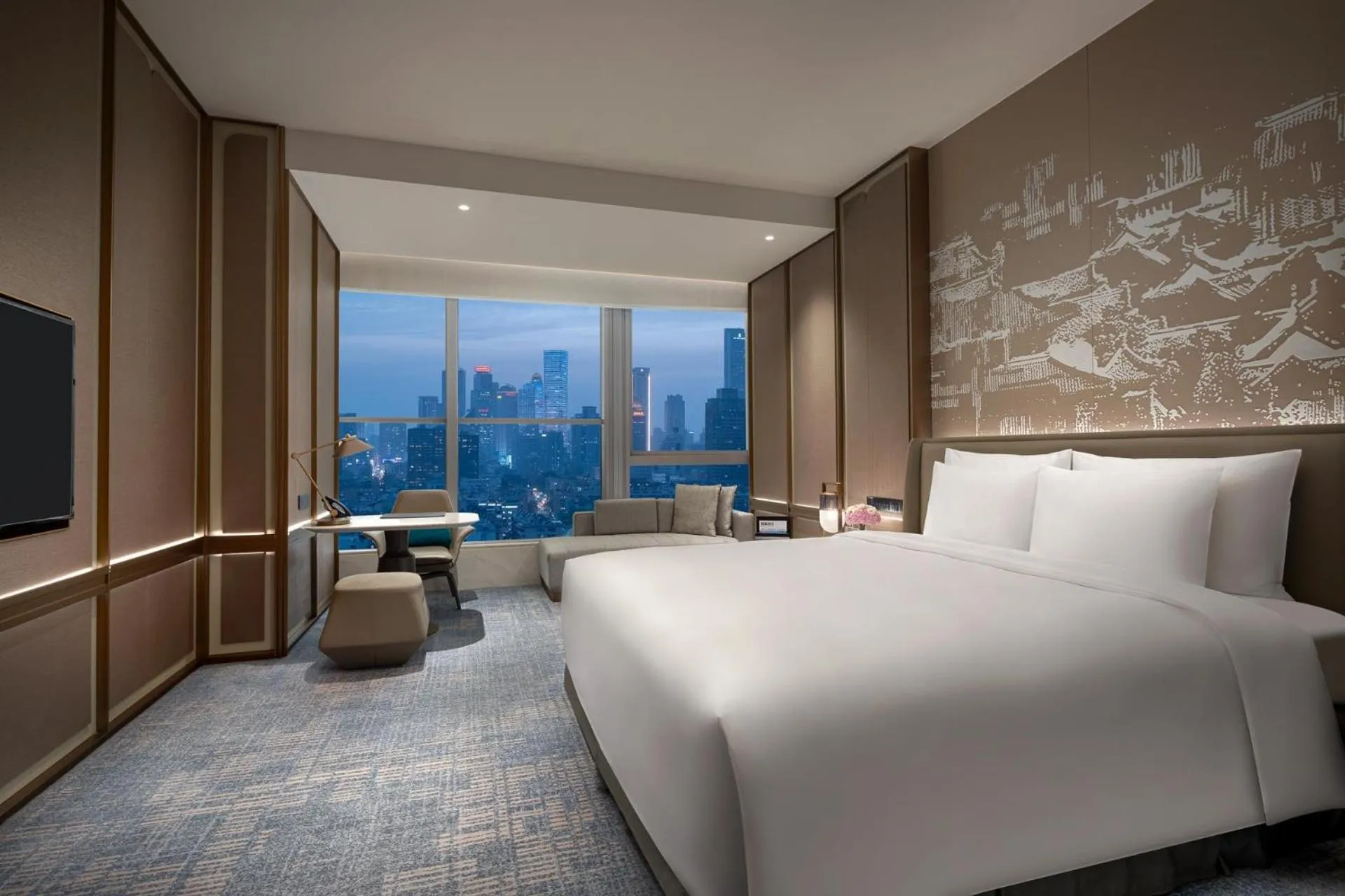 Bedroom, Bed in Kempinski Hotel Nanjing