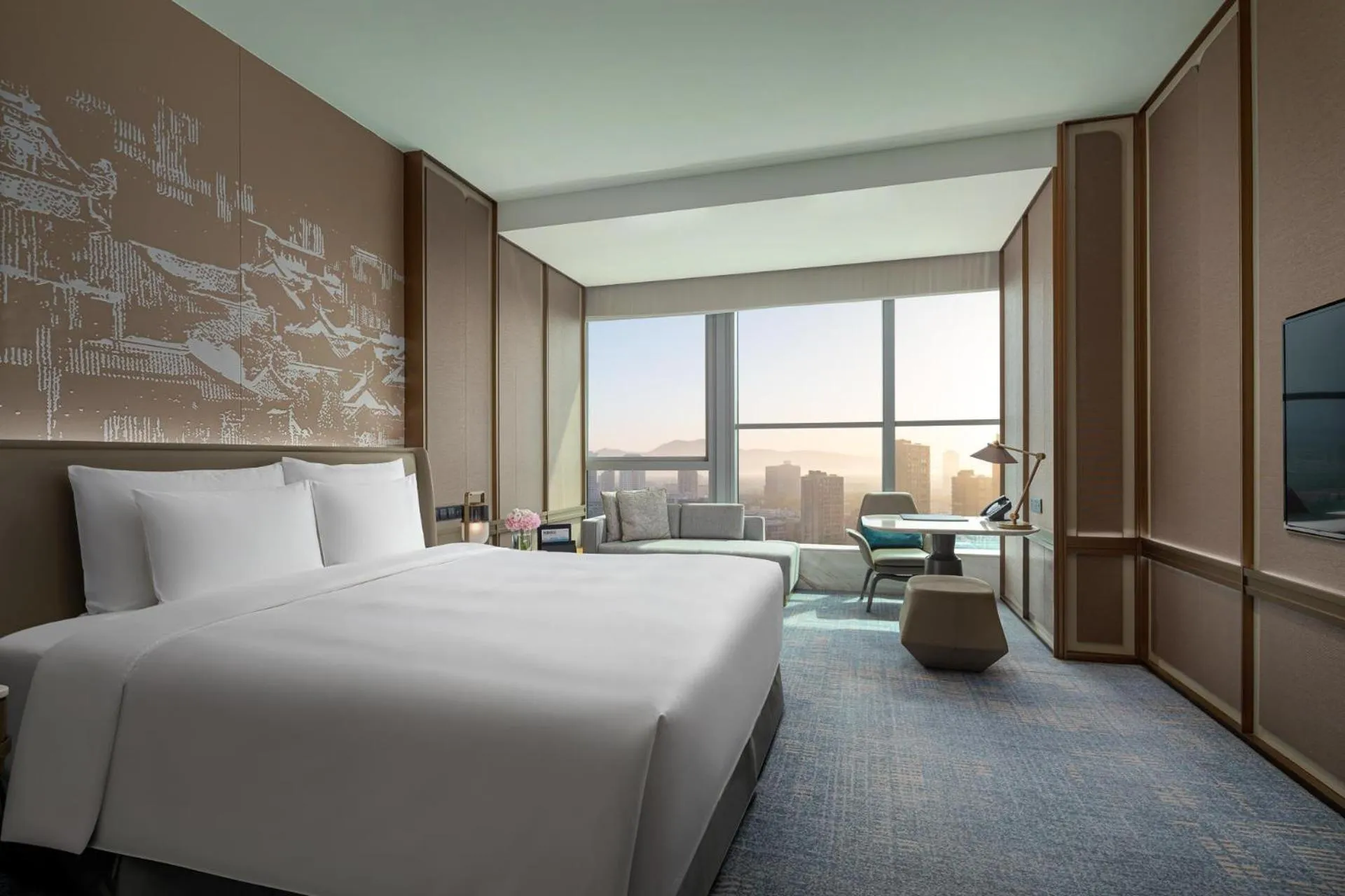 Bedroom, Bed in Kempinski Hotel Nanjing