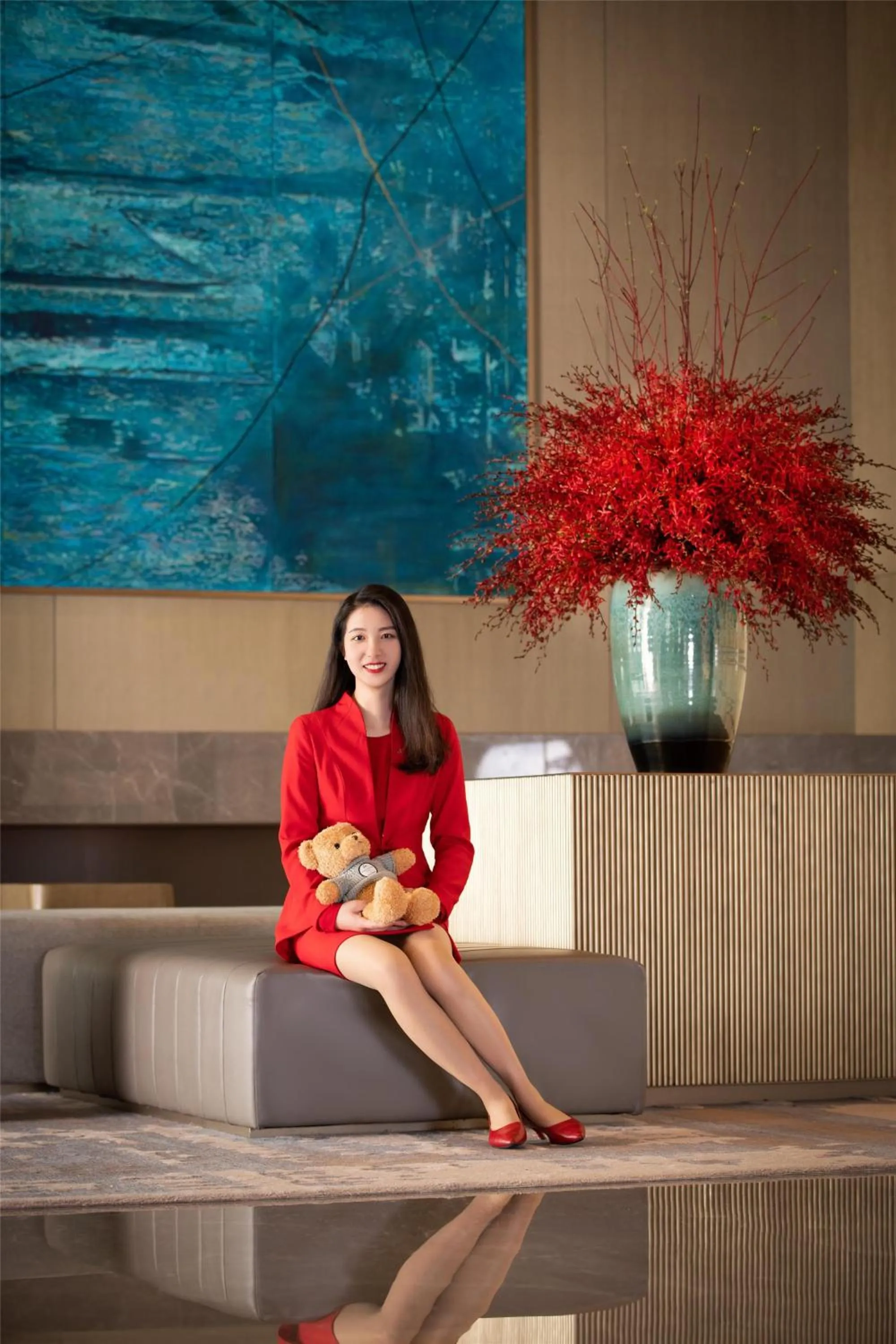 Lobby or reception in Kempinski Hotel Nanjing