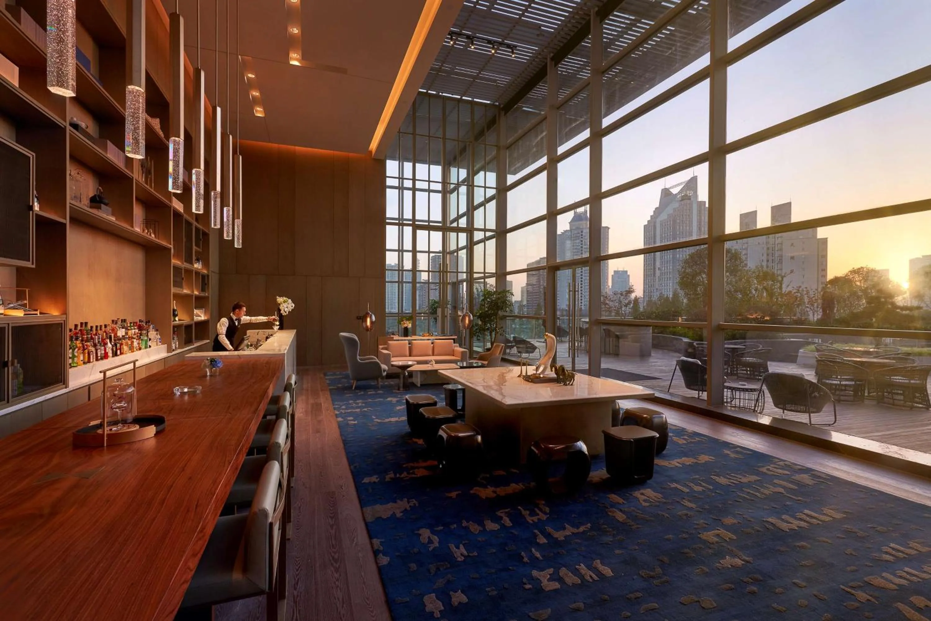 Lounge or bar in Kempinski Hotel Nanjing