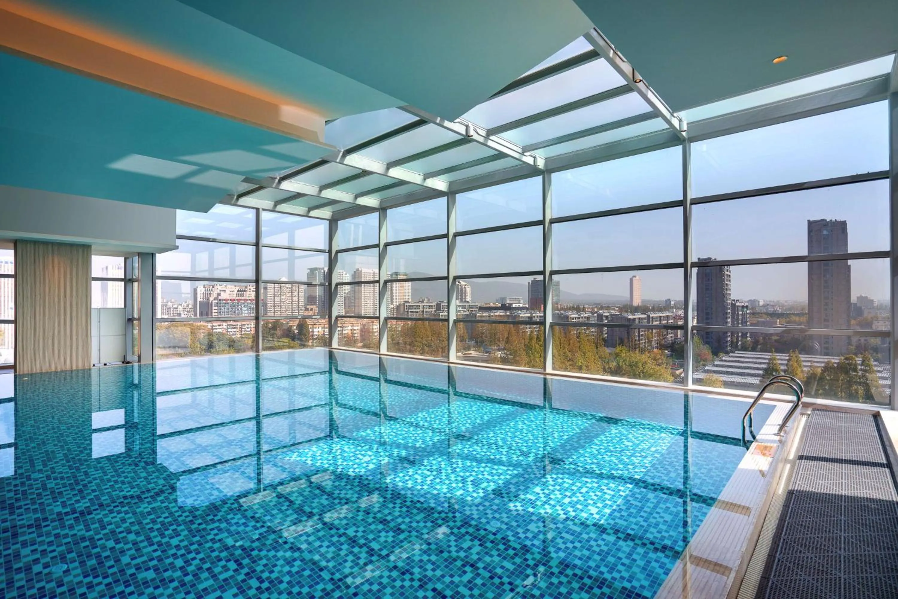 Pool view in Kempinski Hotel Nanjing