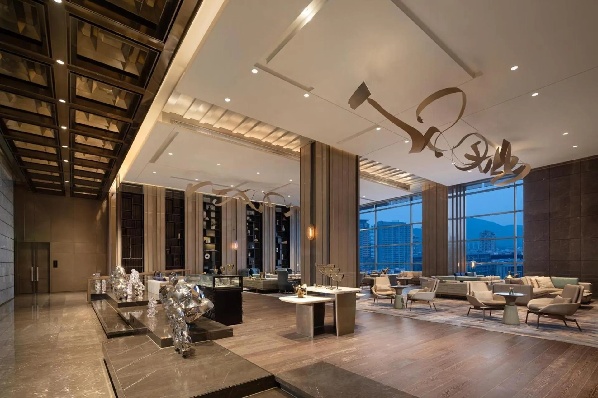 Lobby or reception in Kempinski Hotel Nanjing