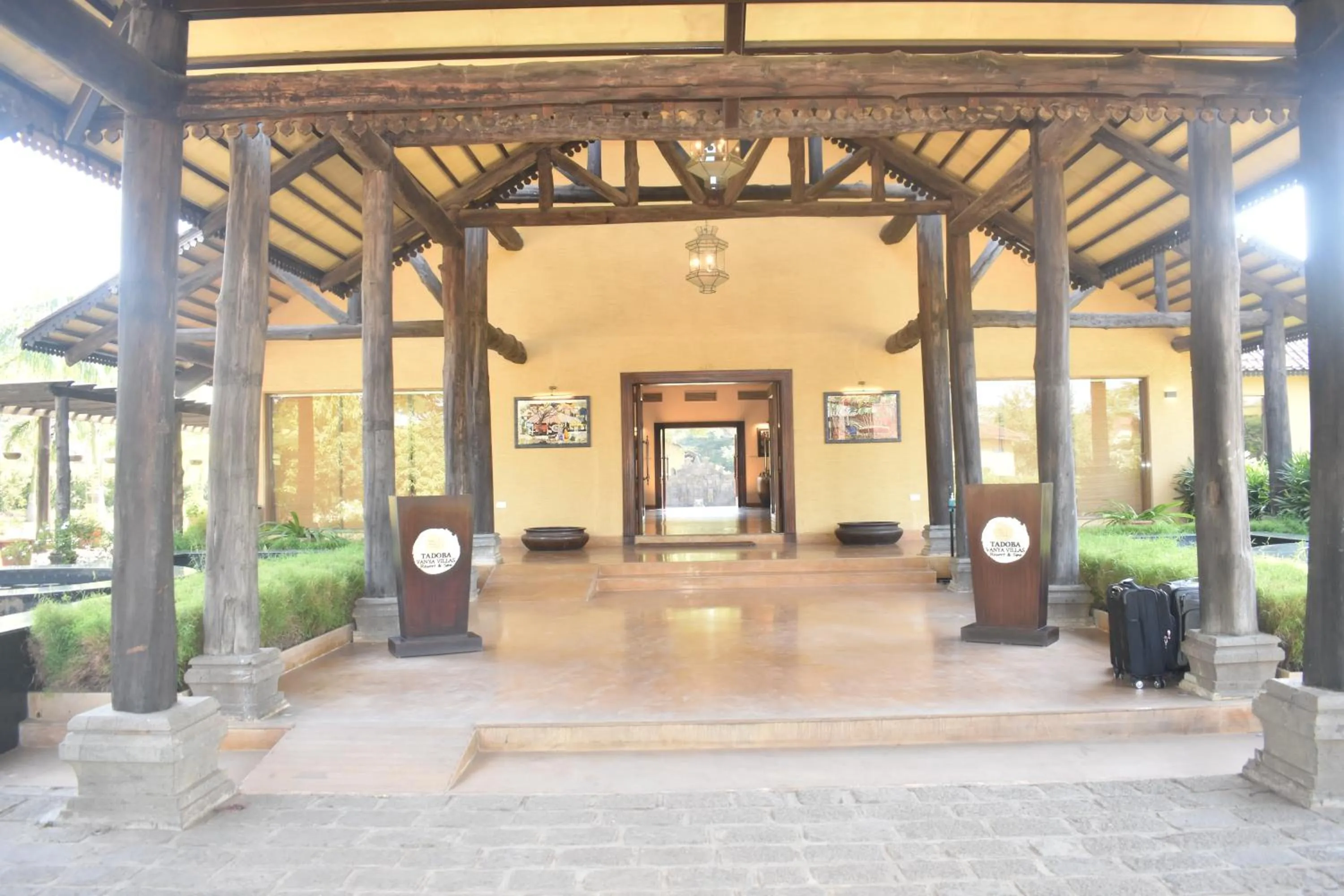 Facade/entrance in WelcomHeritage Tadoba Vanya Villas Resort & Spa