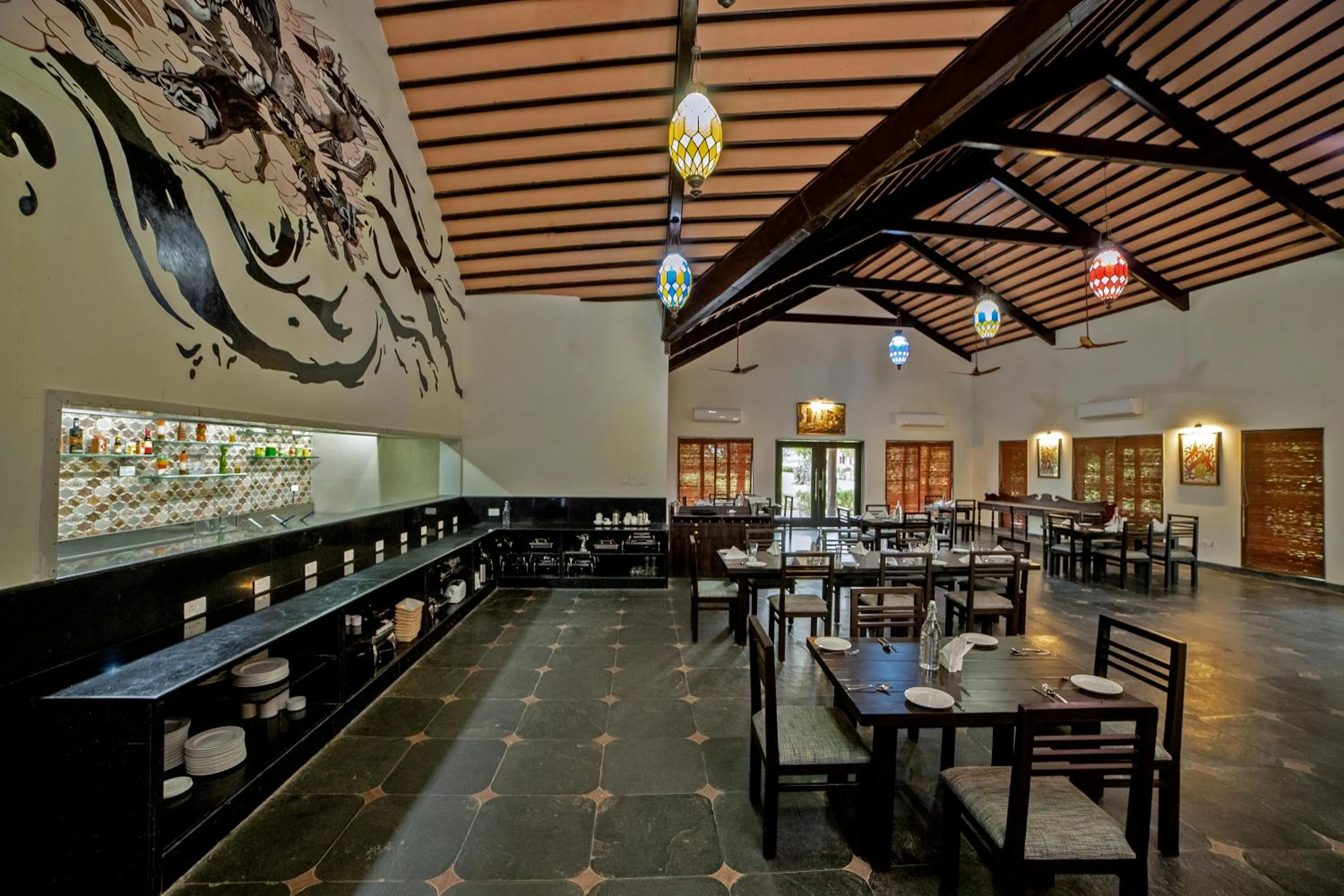 Restaurant/places to eat in WelcomHeritage Tadoba Vanya Villas Resort & Spa