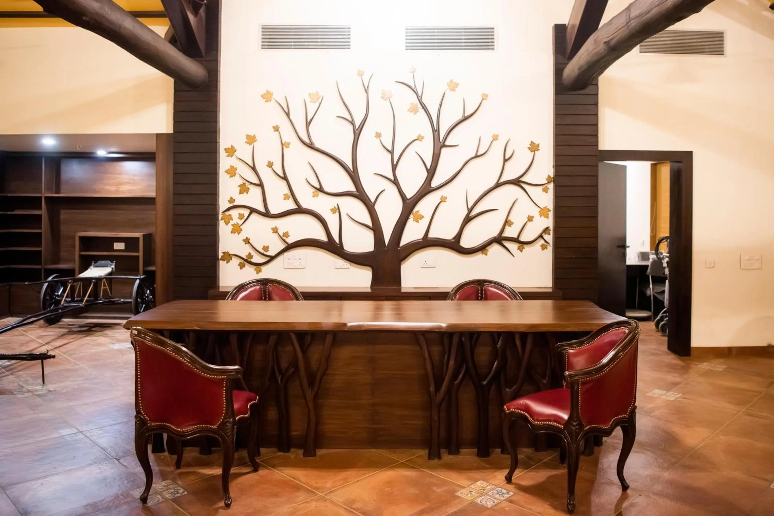 Lobby or reception in WelcomHeritage Tadoba Vanya Villas Resort & Spa