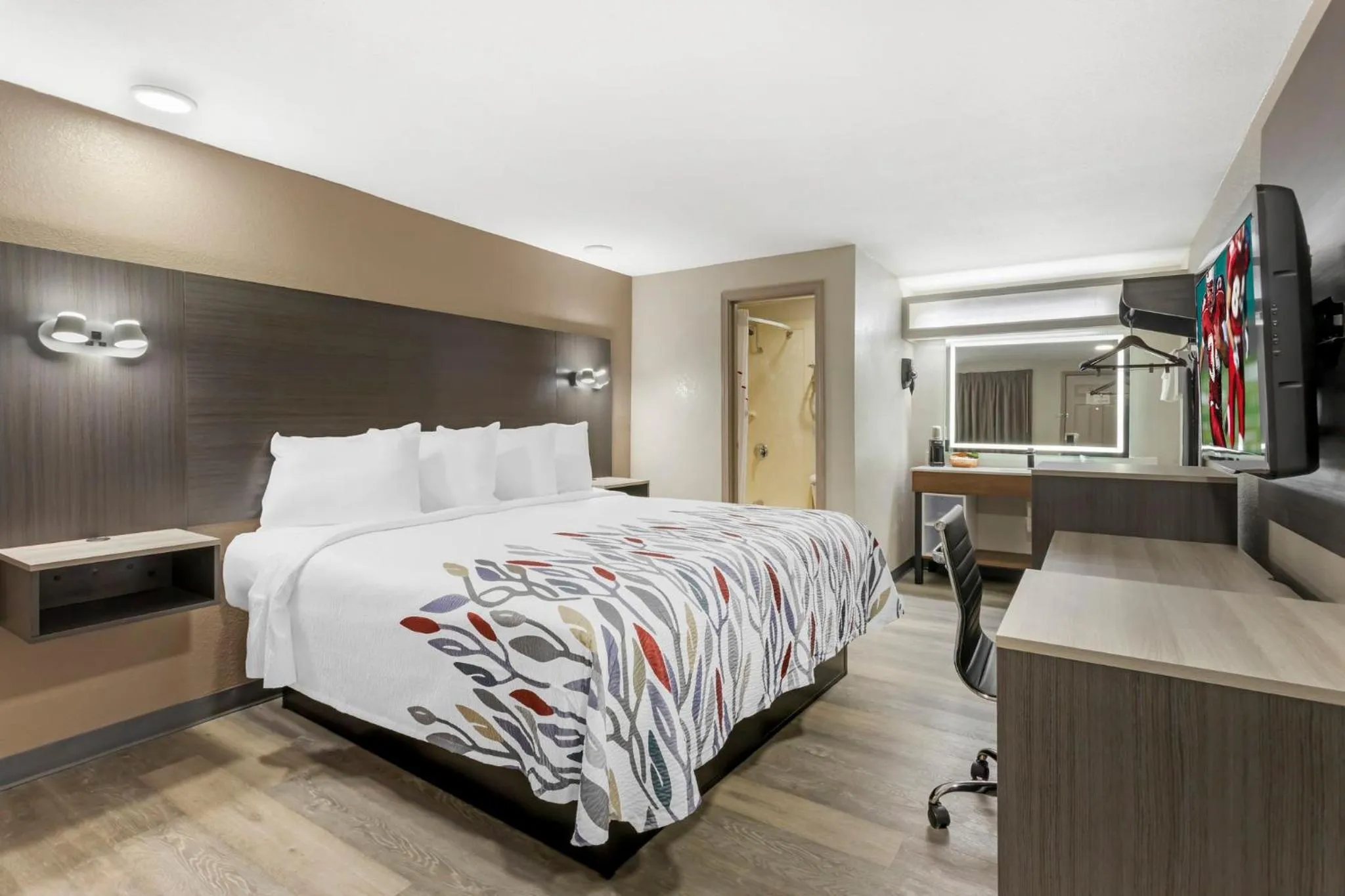 Bedroom, Bed in Red Roof Inn Hope