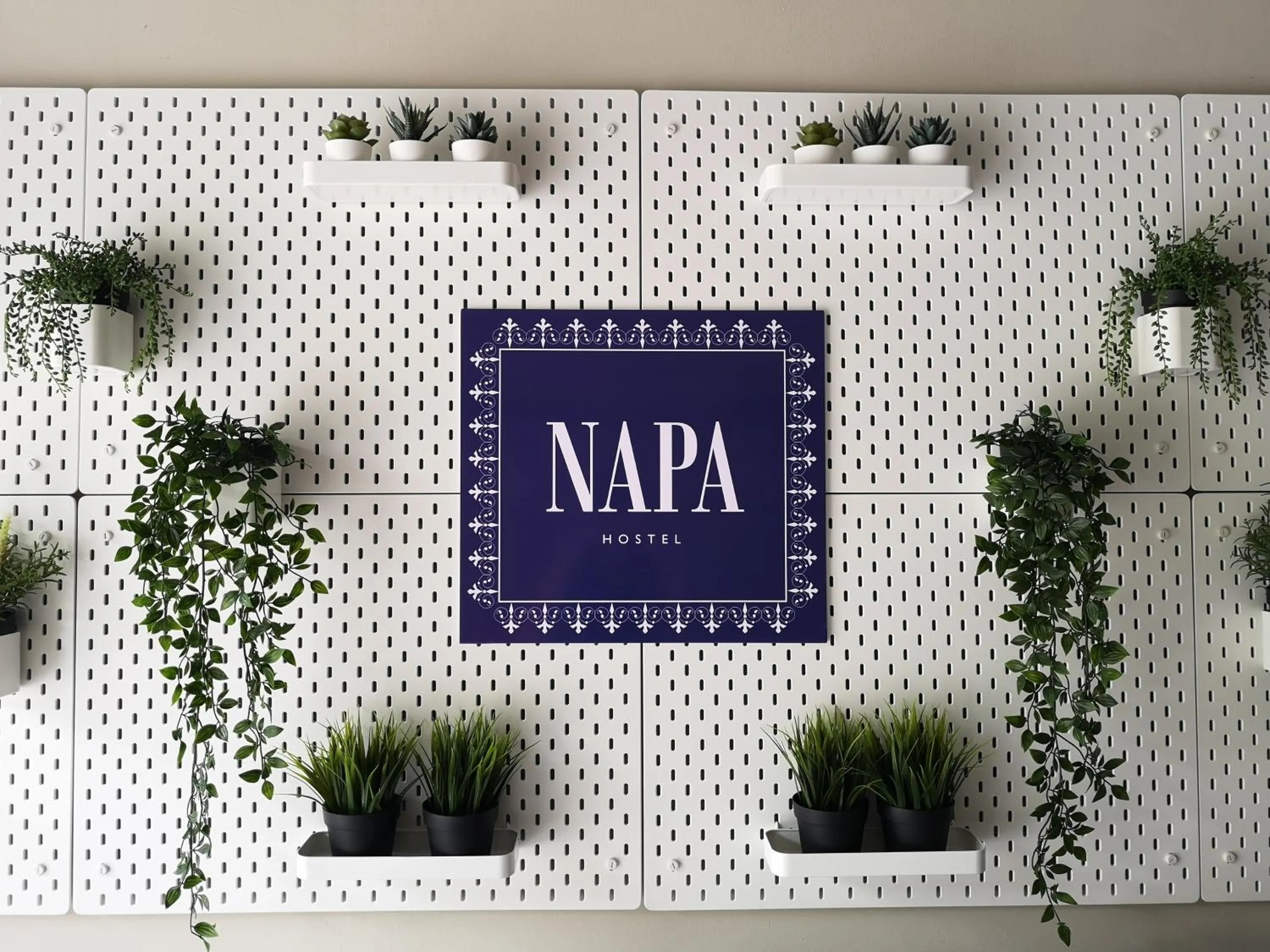 Decorative detail in Napa Hostel Samrong Station