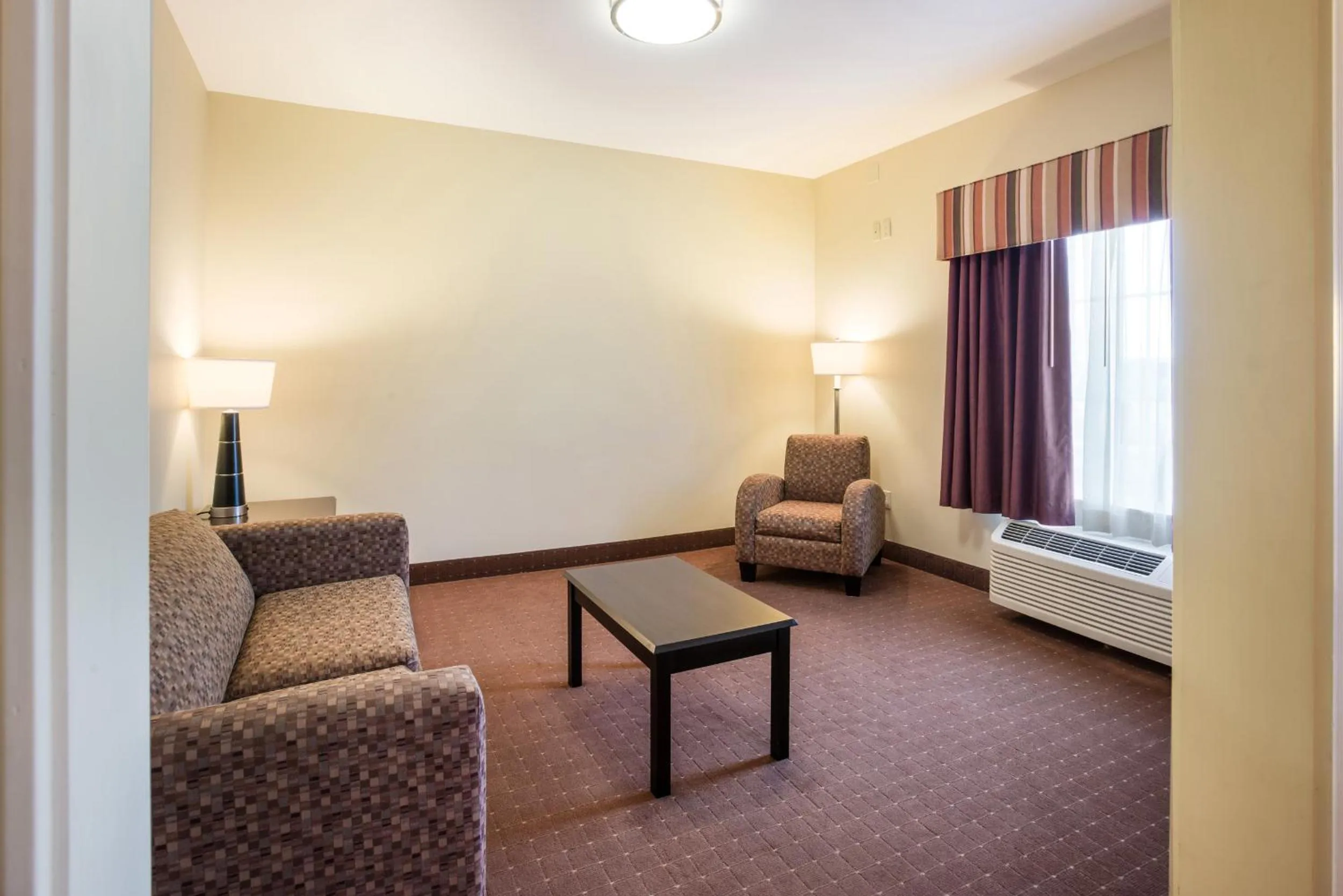 Seating area in Knights Inn Bunkie