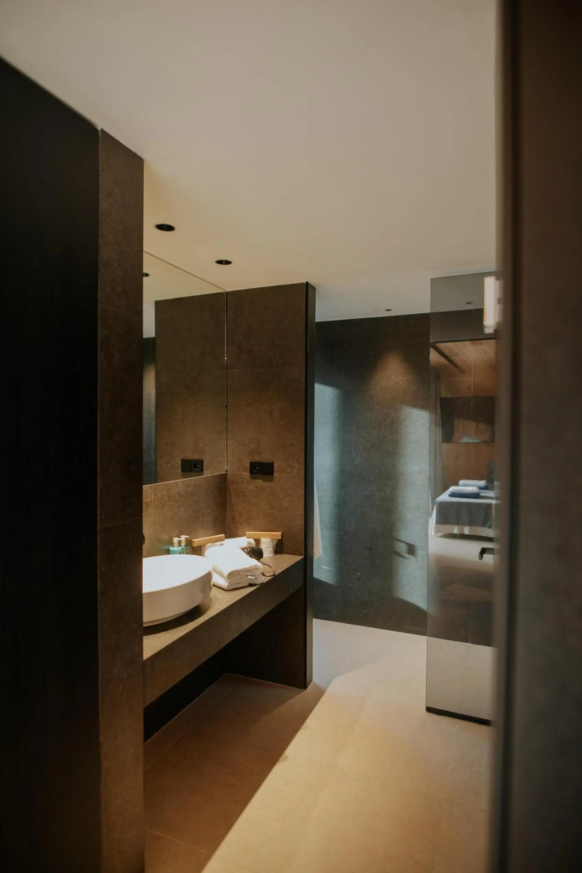 Bathroom, Bed in Hotel Boutique Hort de Nal