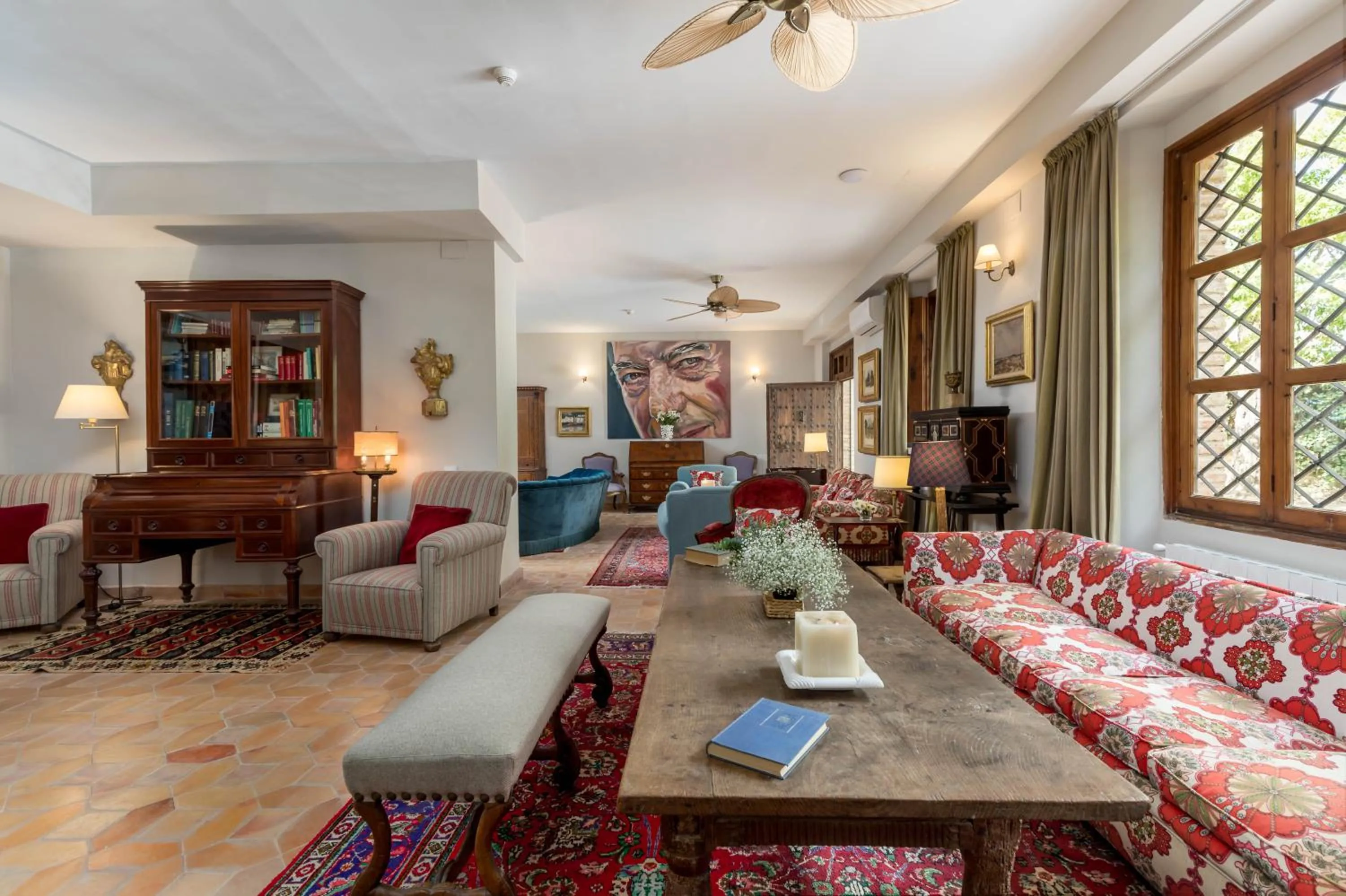 Seating area in Alquería Calatrava B&B