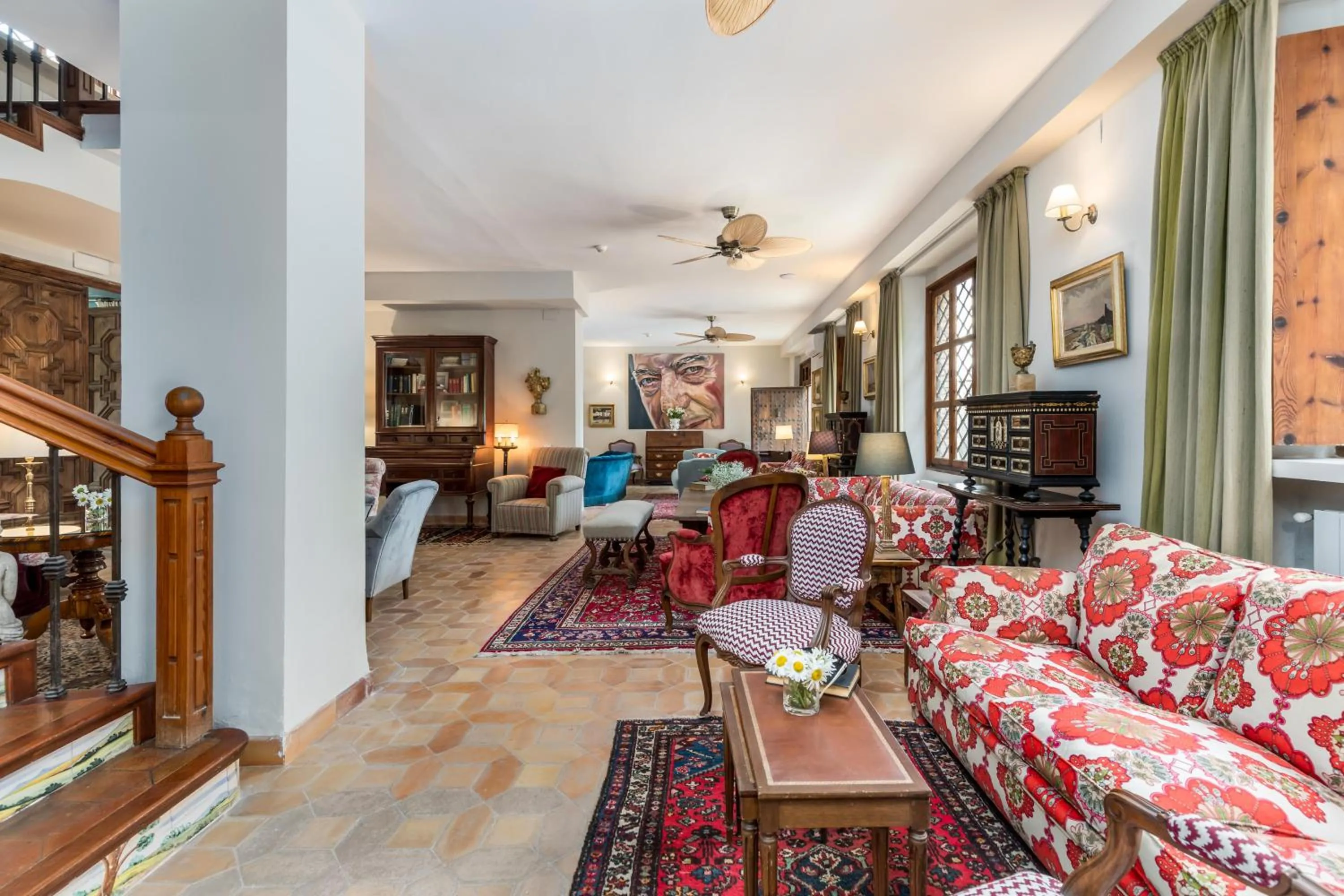 Seating area in Alquería Calatrava B&B
