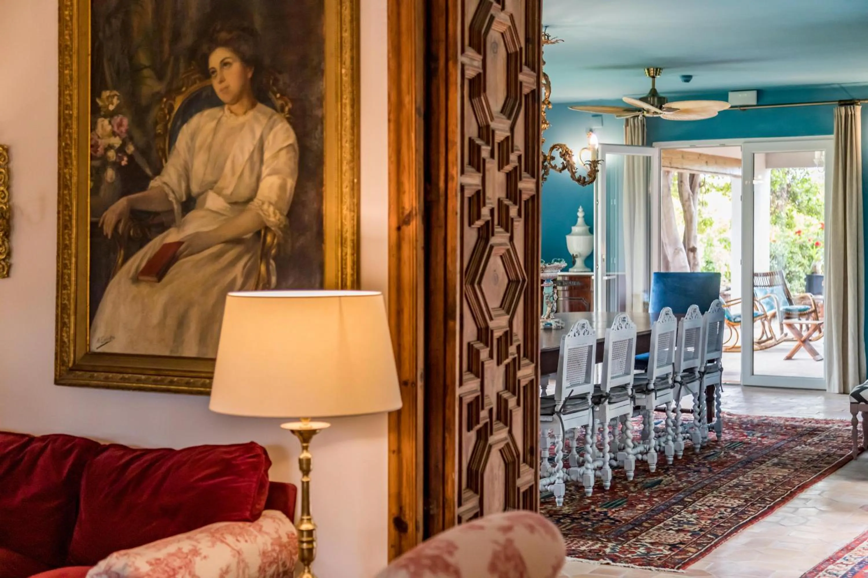 Seating area in Alquería Calatrava B&B